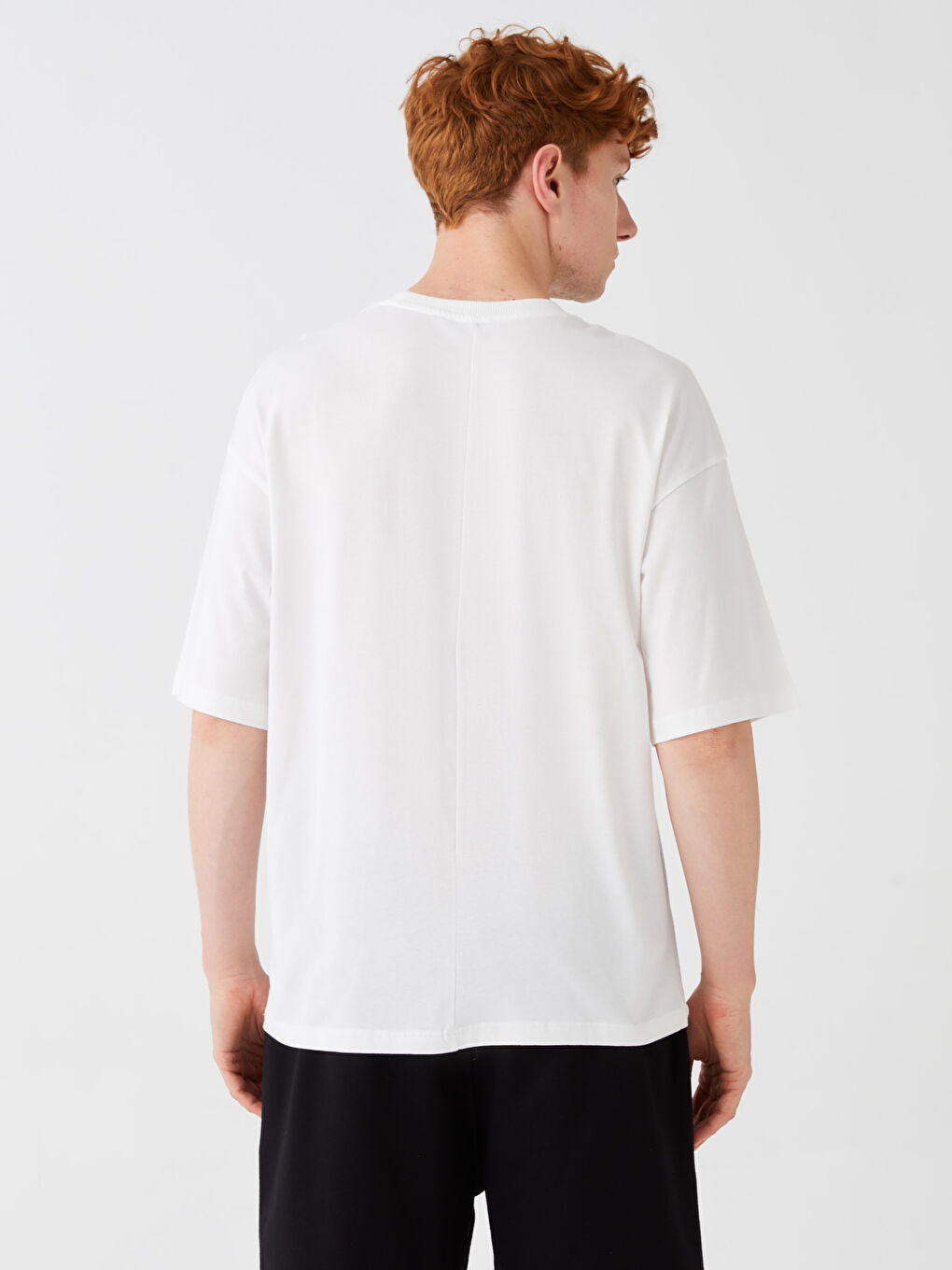 Crew Neck Short Sleeve Men's T-Shirt-4