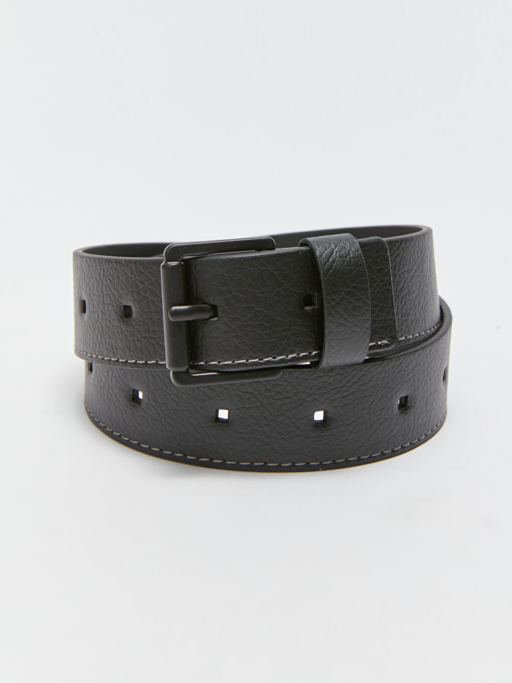 Siyah Deri Görünümlü Erkek Çocuk Kemer