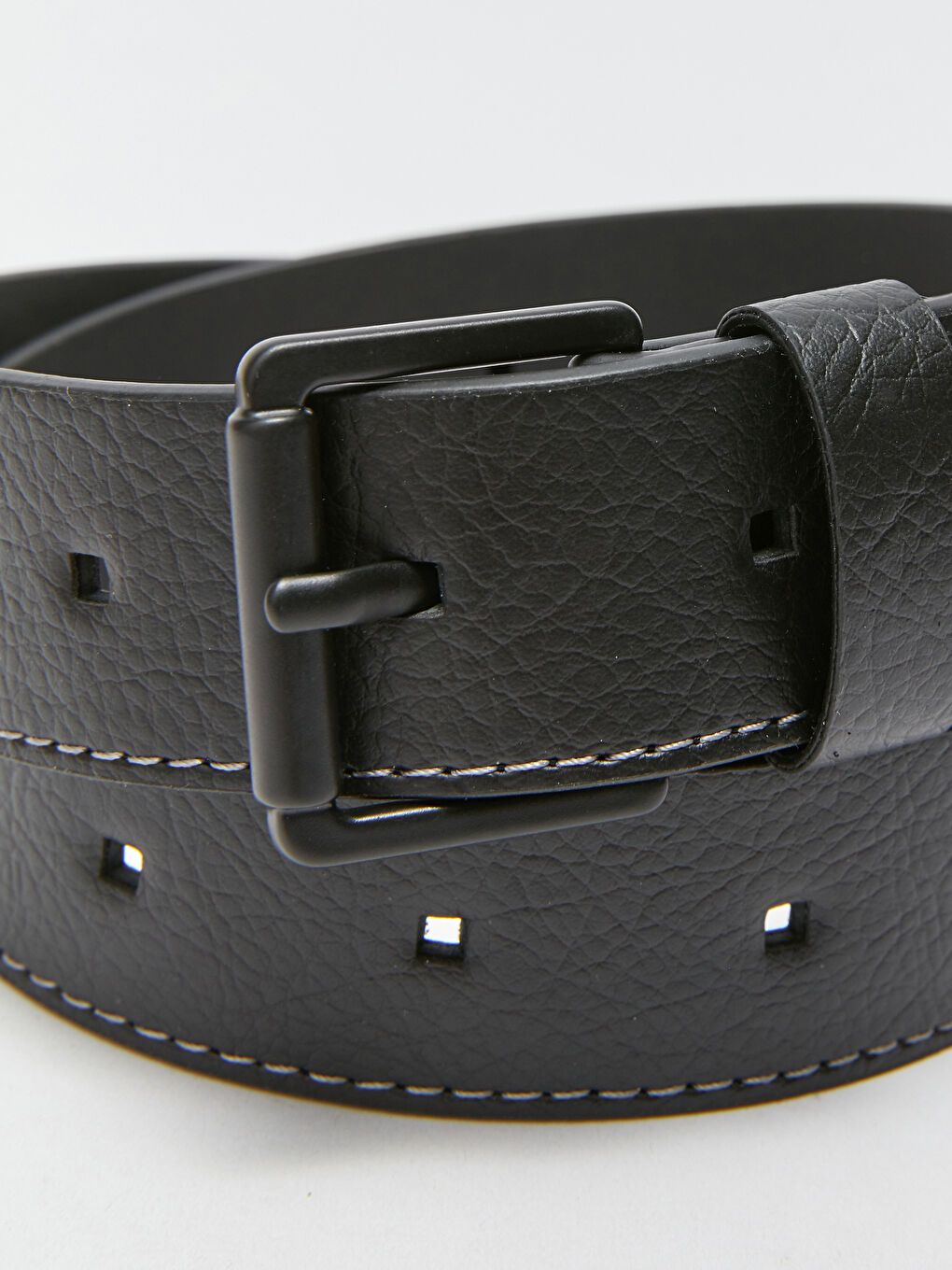 Siyah Deri Görünümlü Erkek Çocuk Kemer-3