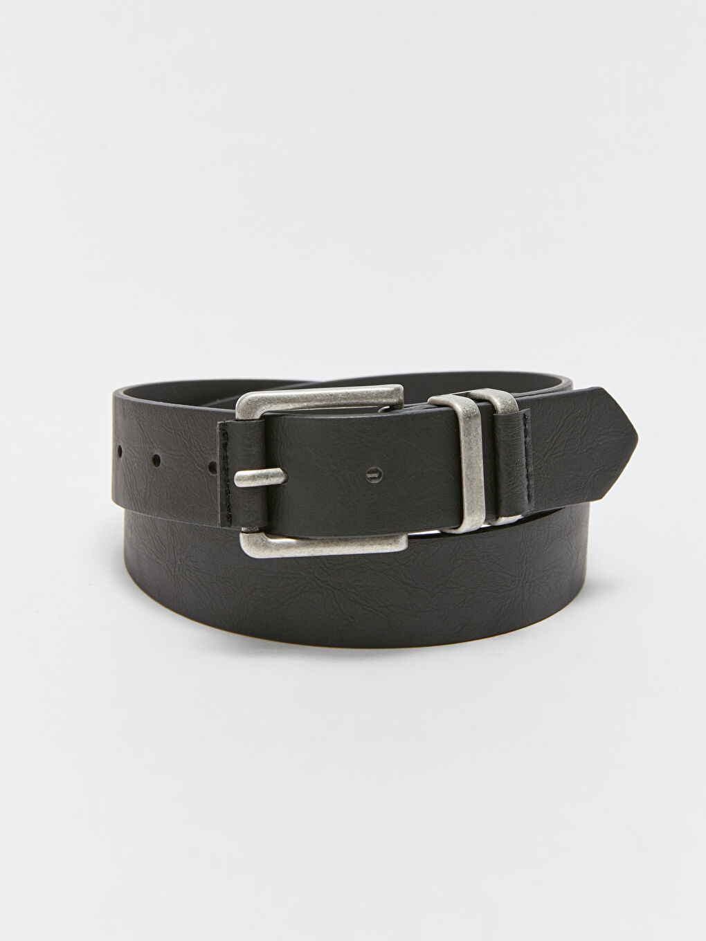 Siyah Deri Görünümlü Erkek Çocuk Kemer