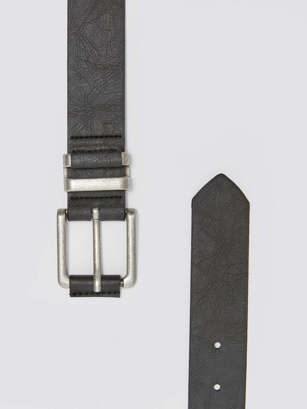 Siyah Deri Görünümlü Erkek Çocuk Kemer-2