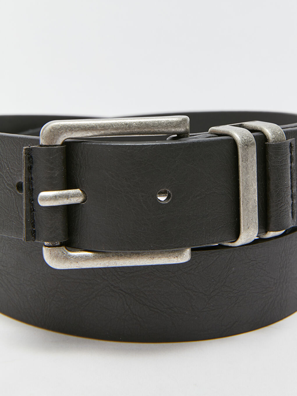 Siyah Deri Görünümlü Erkek Çocuk Kemer-3