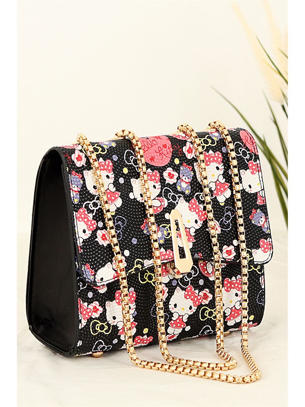 Karışık Deri Görünümlü Kadın Omuz Çantası