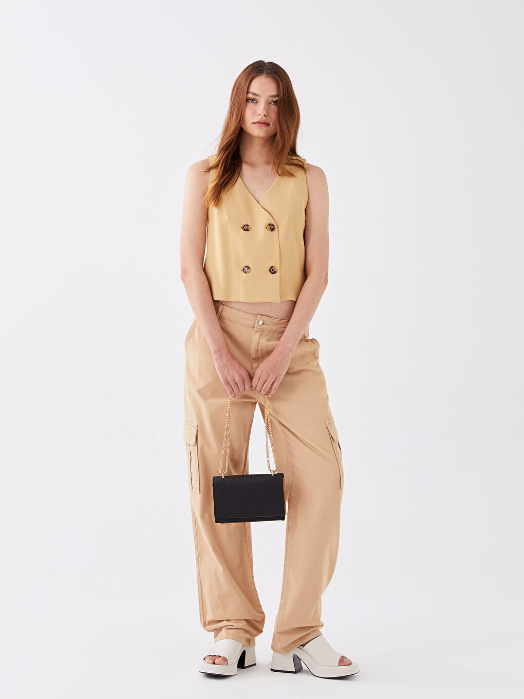 Siyah Deri Görünümlü Baskılı Kadın Omuz Çantası-2