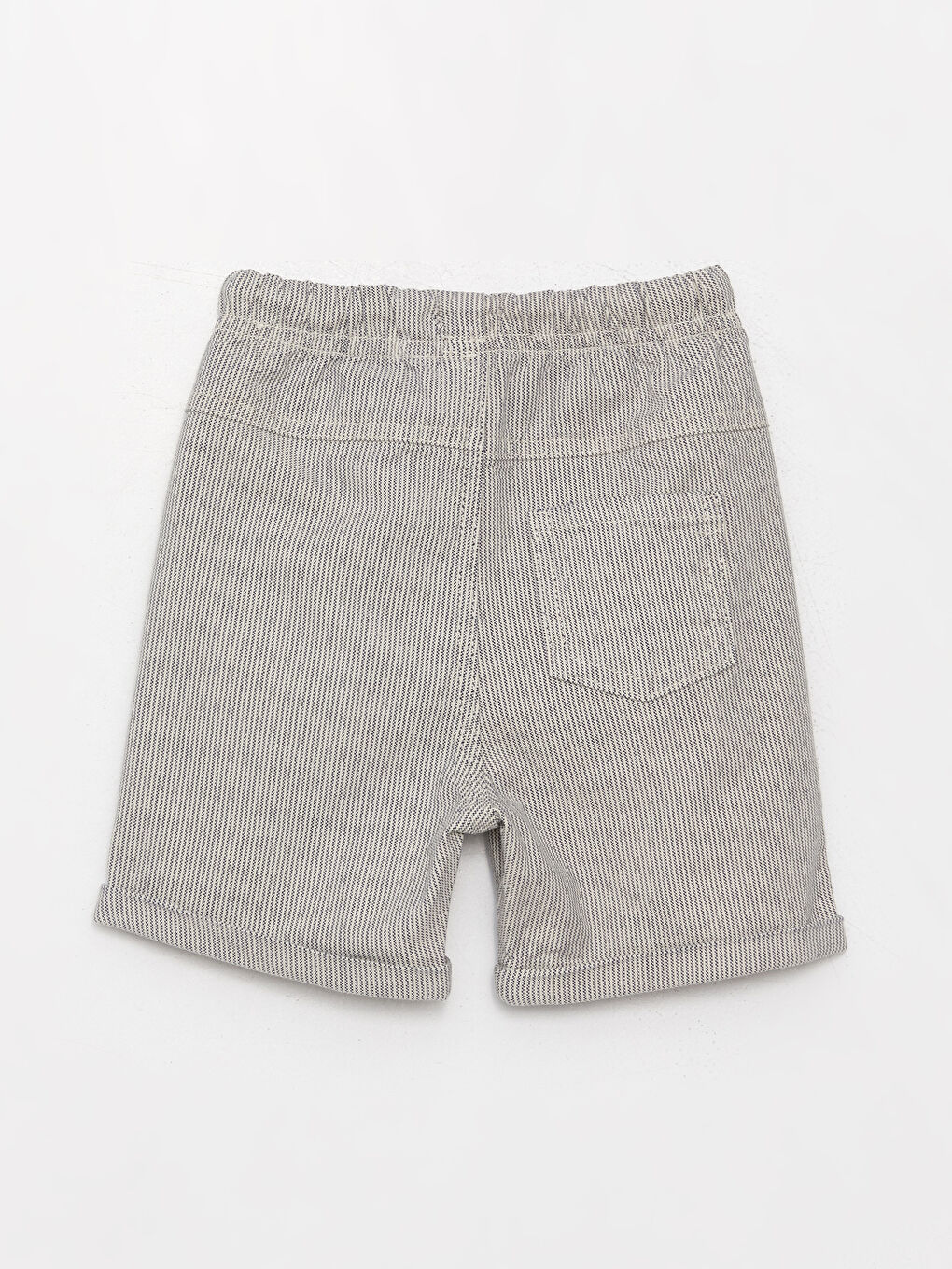 Baby Boy Jean Shorts With Elastic Waist Striped-2
