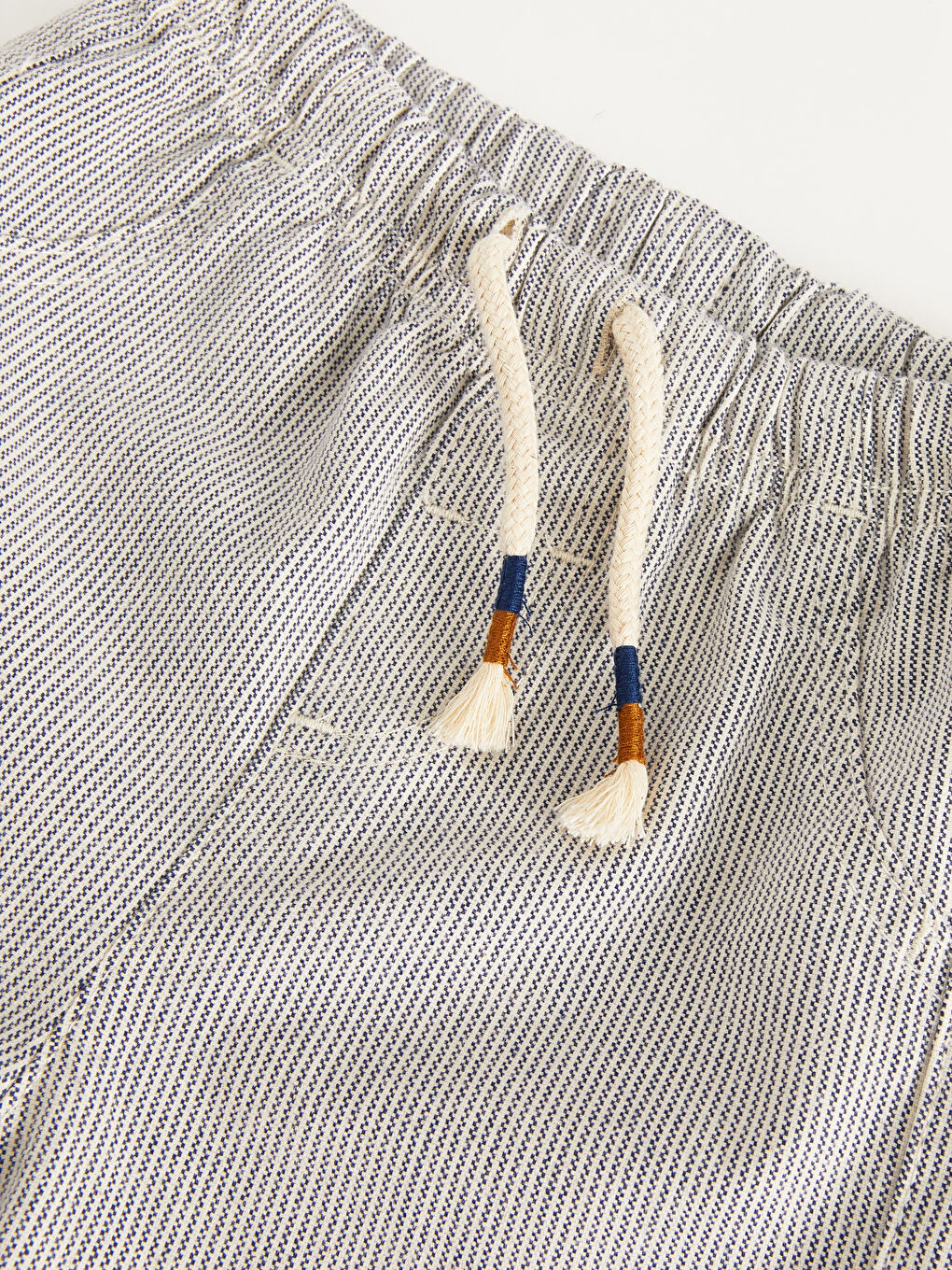 Baby Boy Jean Shorts With Elastic Waist Striped-3