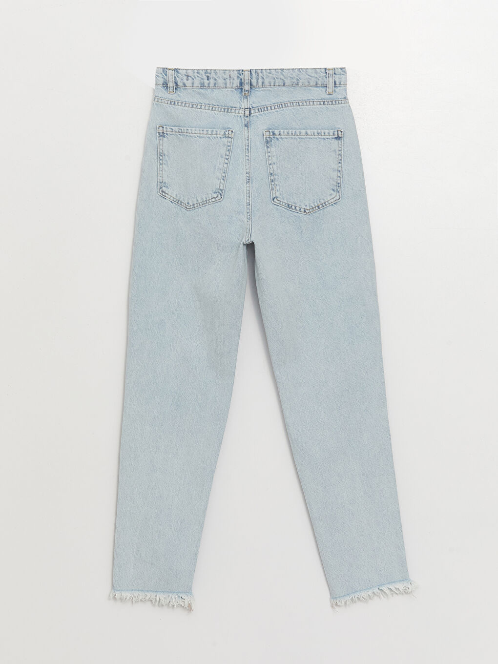 LC Waikiki Mom Fit Ripped Detail Women's Jeans -S3JA45Z8-311