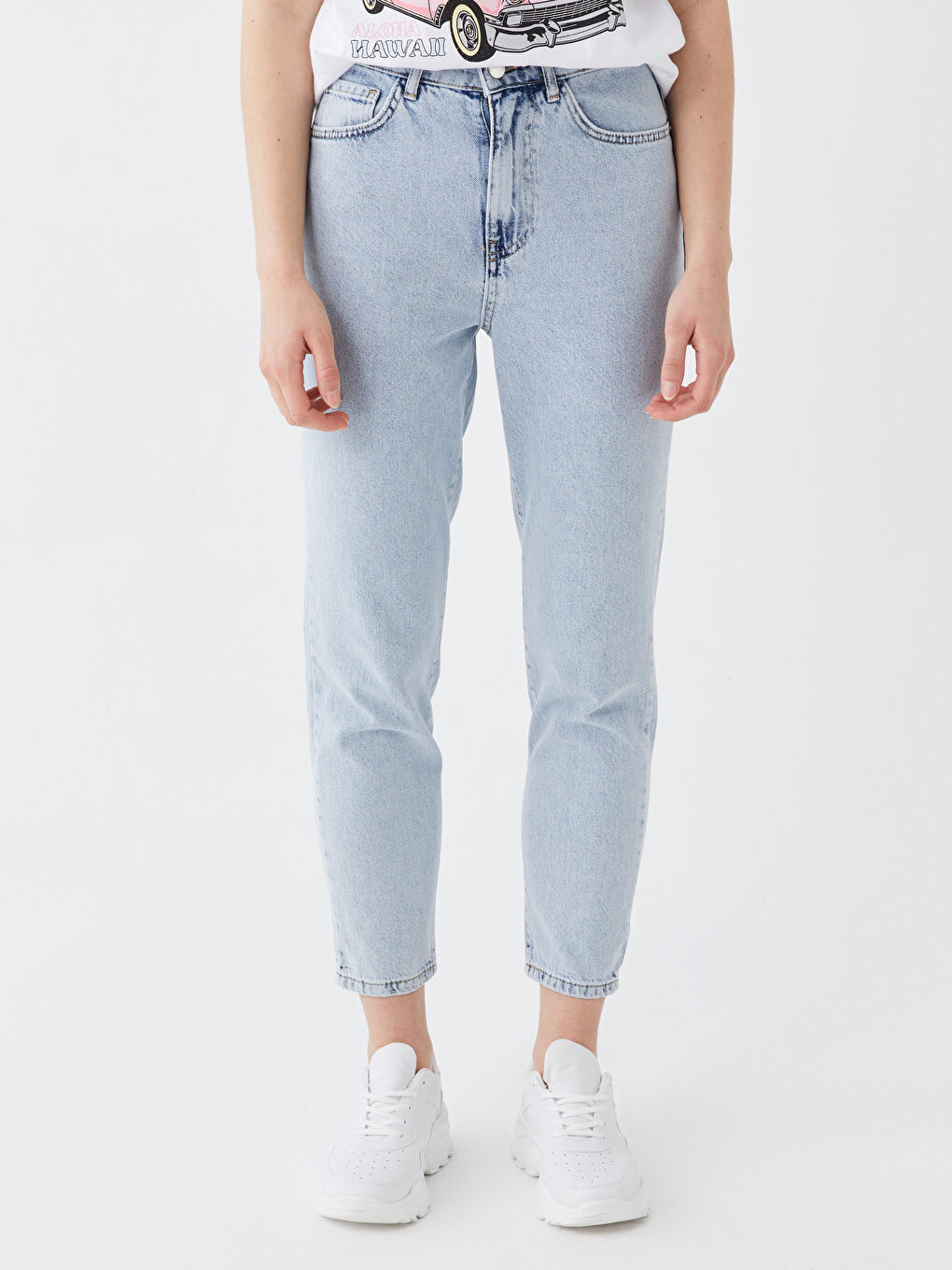 LCW Jeans Indigo Mom Fit Kadın Jean Pantolon - 2