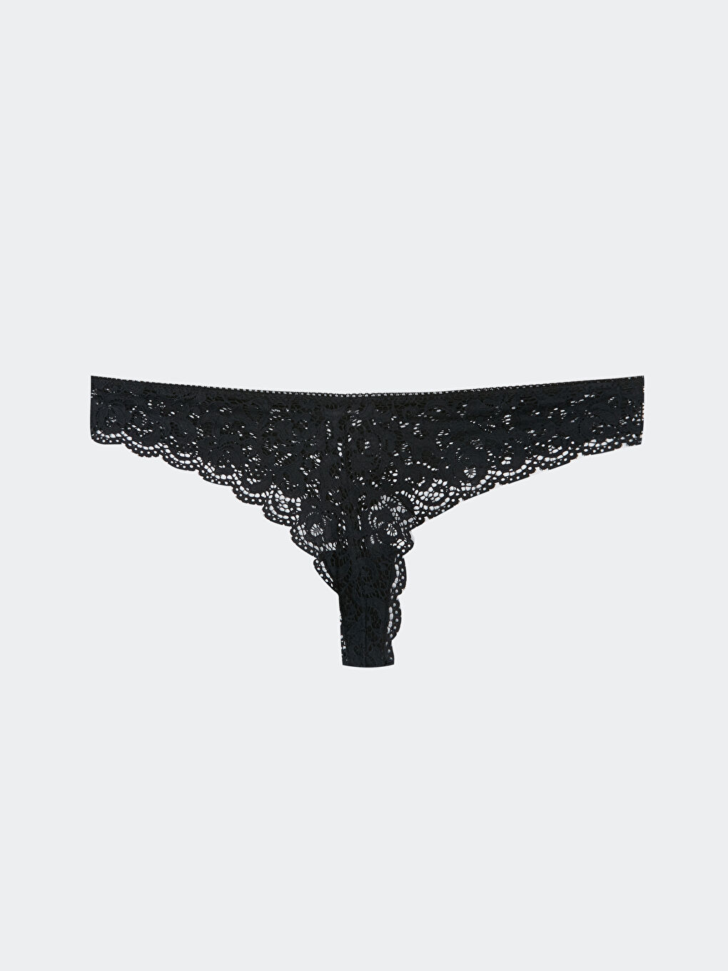 Siyah Dantelli Tanga Külot-1