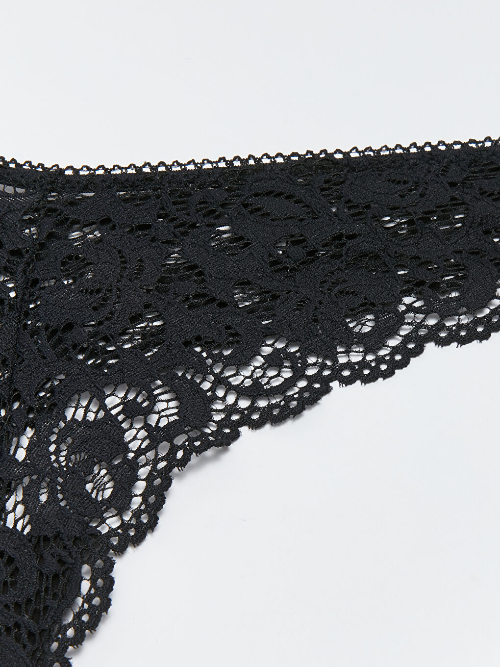 Siyah Dantelli Tanga Külot-2