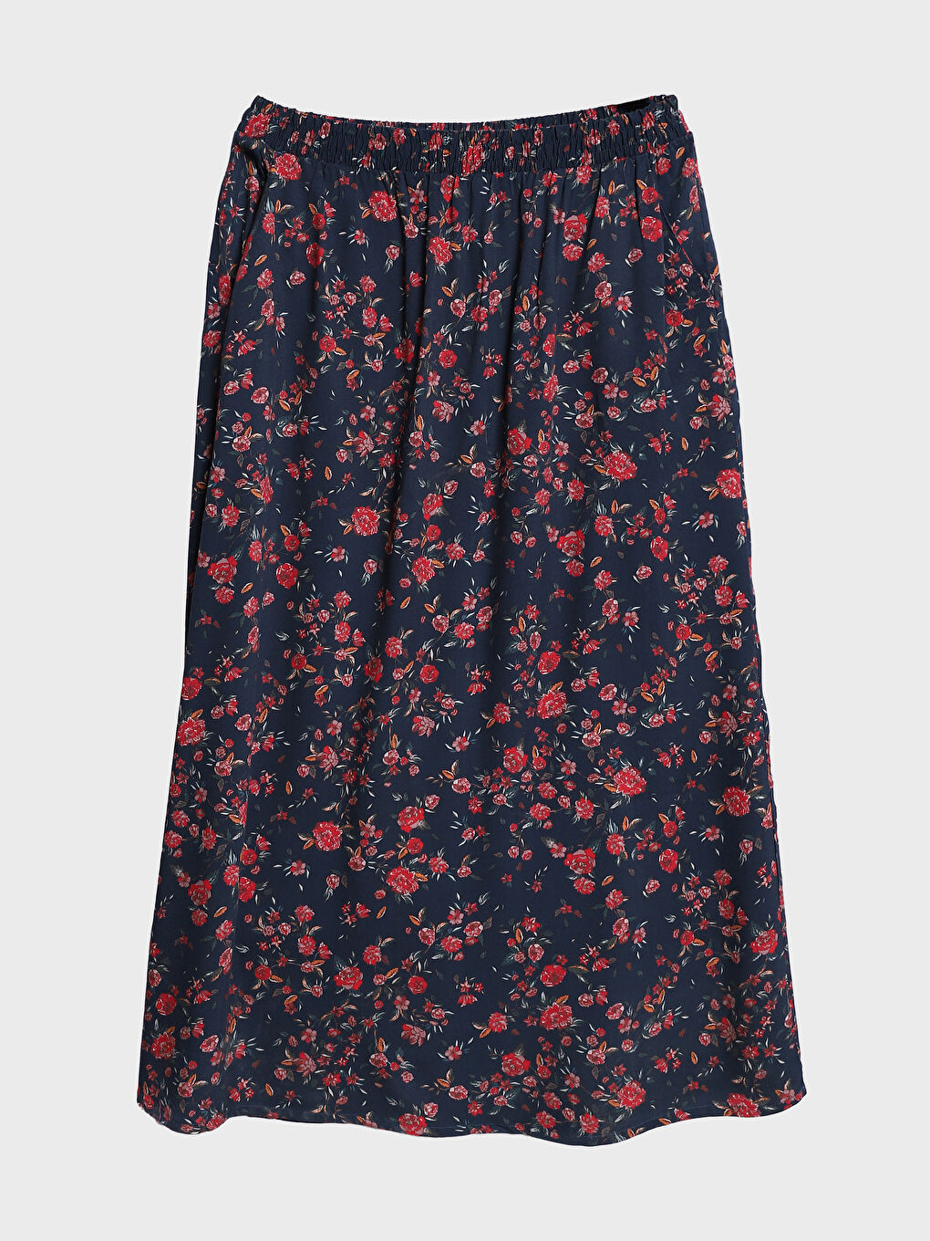 جيبة نسائية بنقشة وخصر مرن