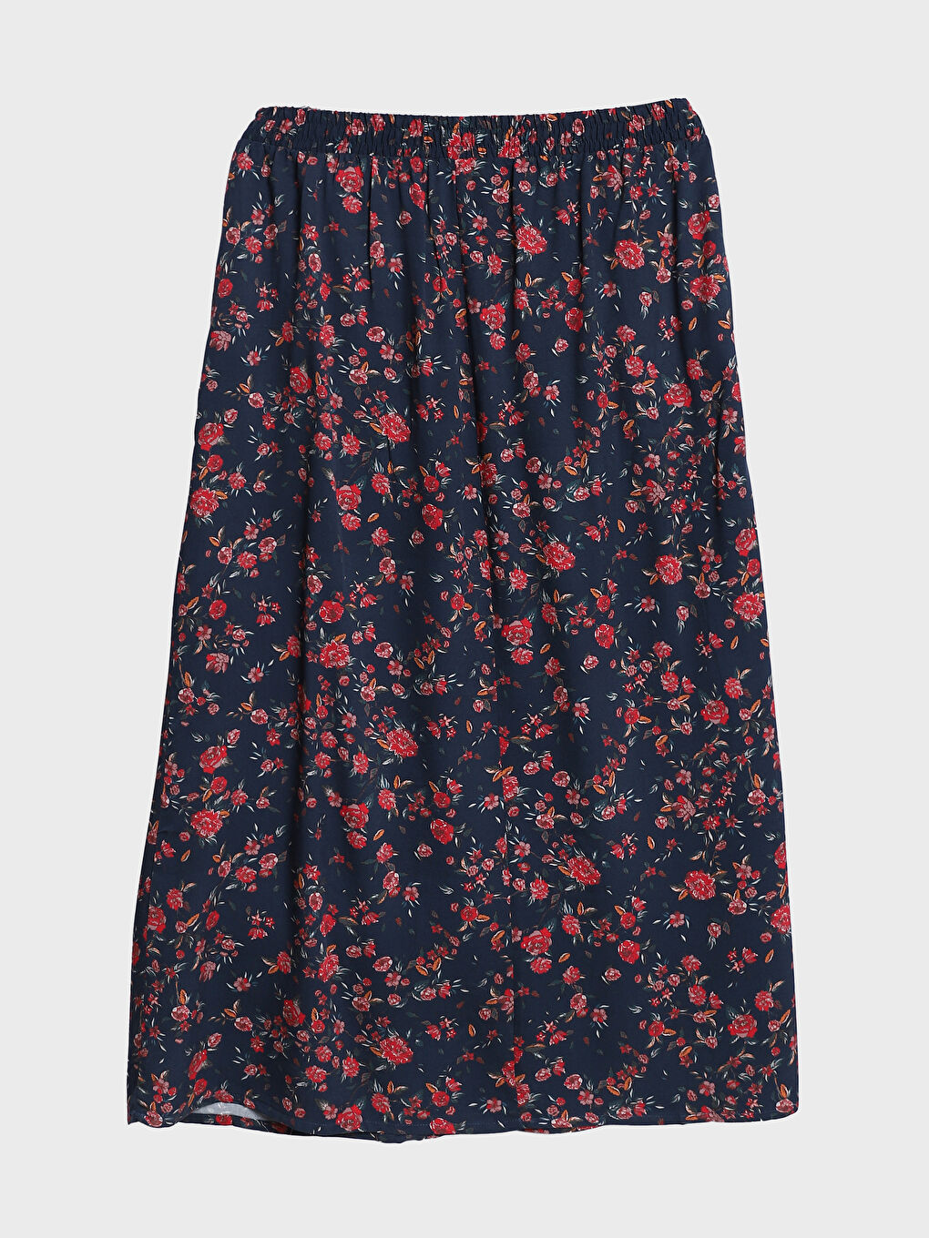 جيبة نسائية بنقشة وخصر مرن-1