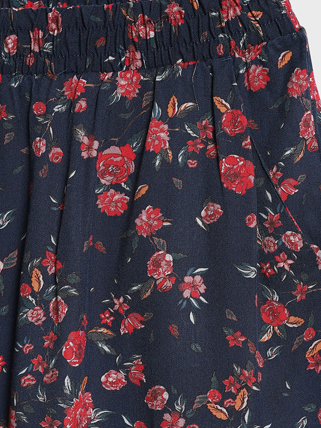 جيبة نسائية بنقشة وخصر مرن-3