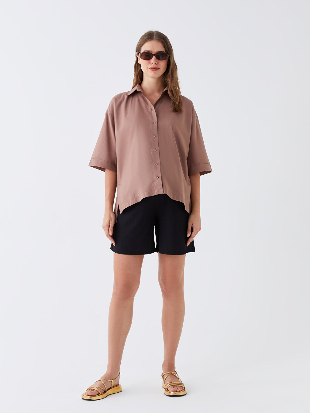 Plain Poplin Maternity Shirt -S3JA81Z8-GWJ
