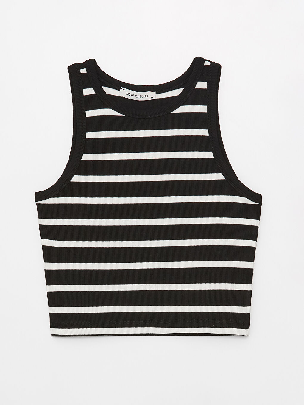 Crew Neck Striped Women's Crop -S3JB10Z8-SZ5