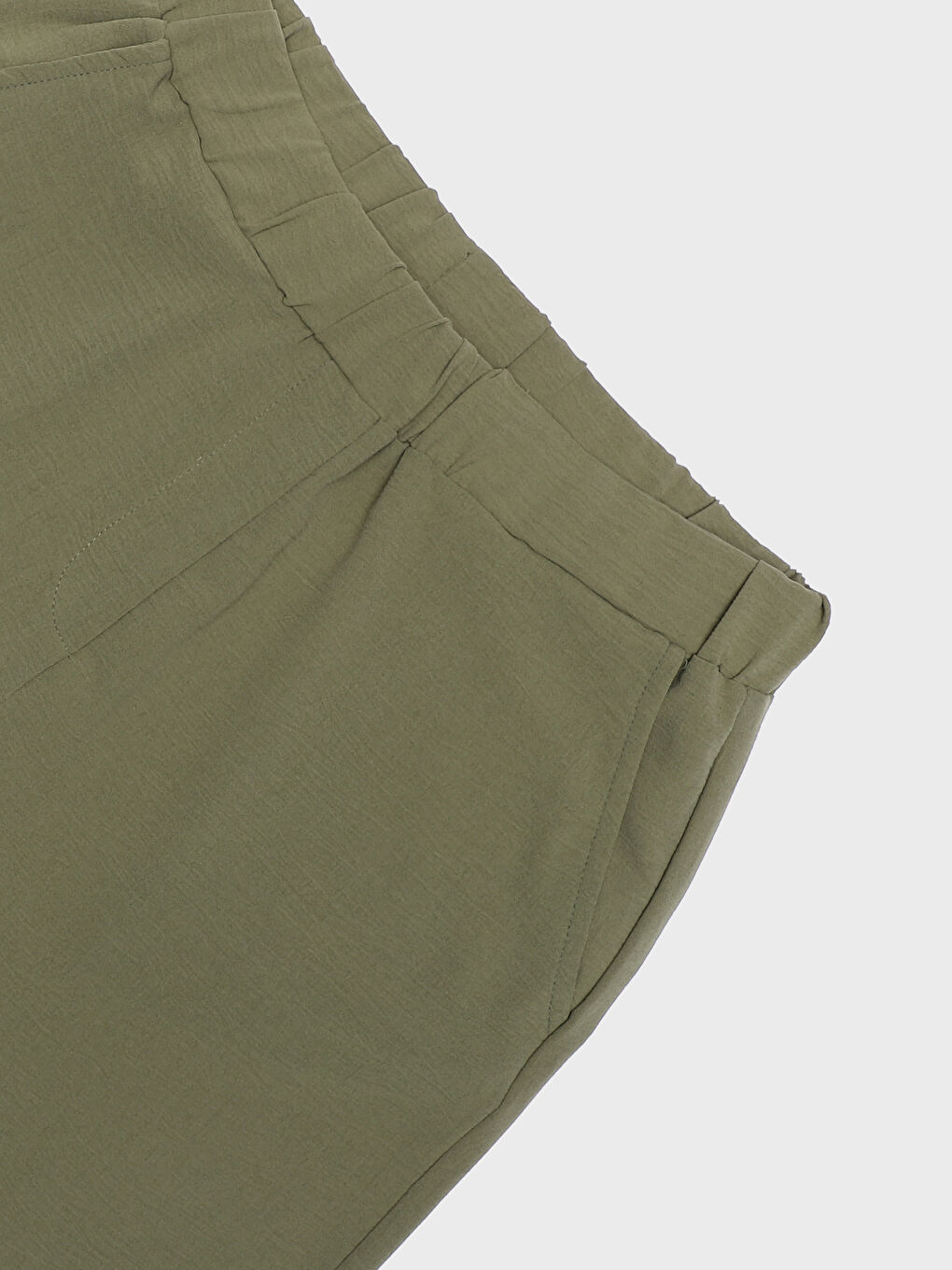 Elasticated Waist Relaxed Fit Women's Trousers-3