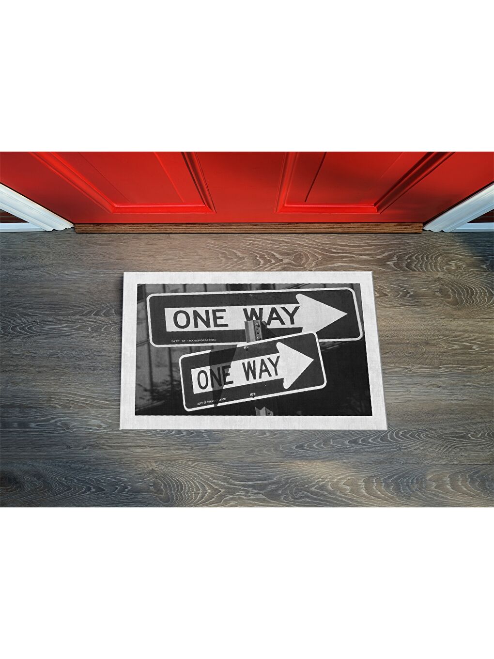 Karışık Baskılı Kapı Önü Paspası 38x58 cm-2