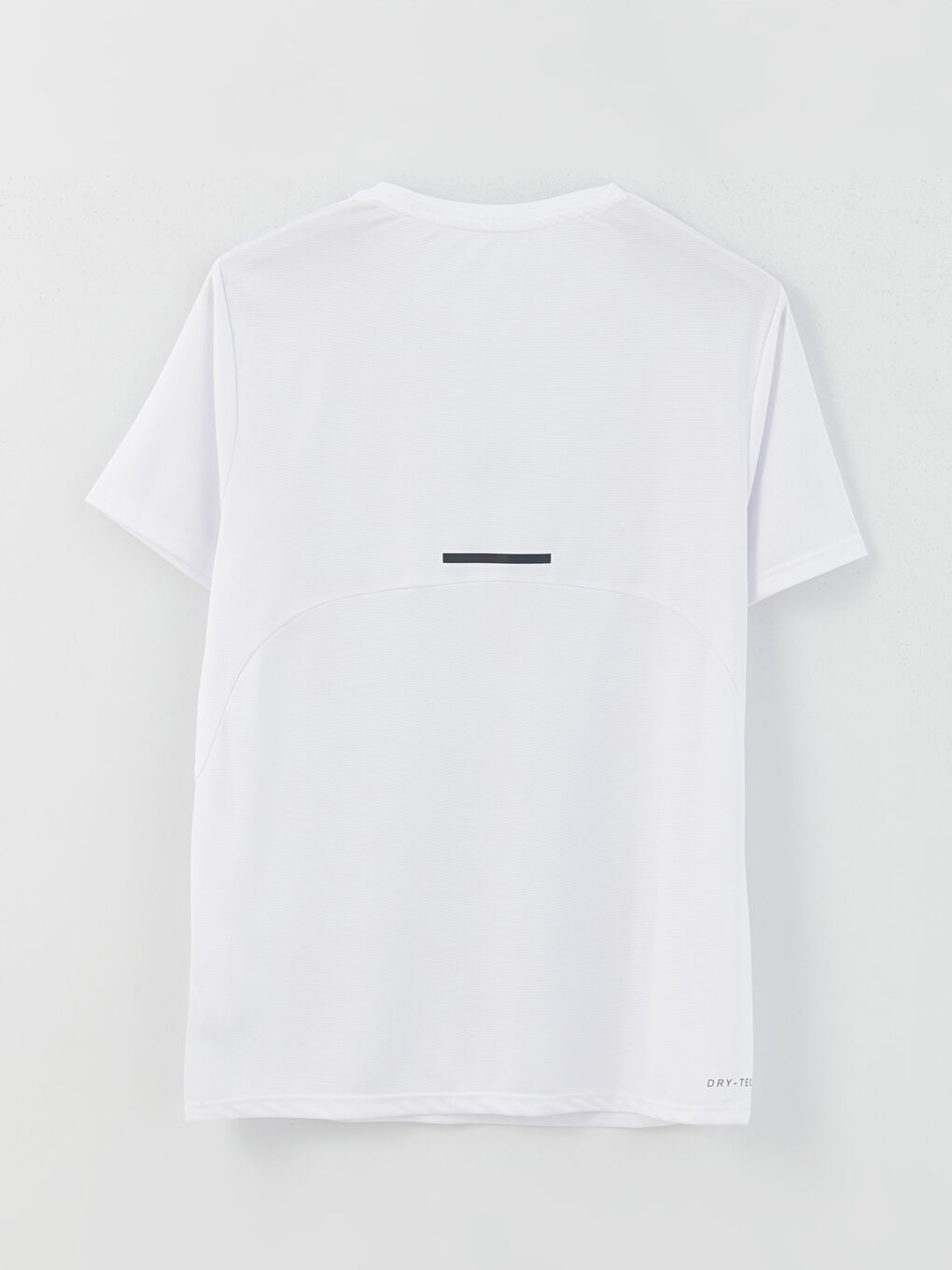 Beyaz Bisiklet Yaka Kısa Kollu Baskılı Erkek Spor Tişört-6