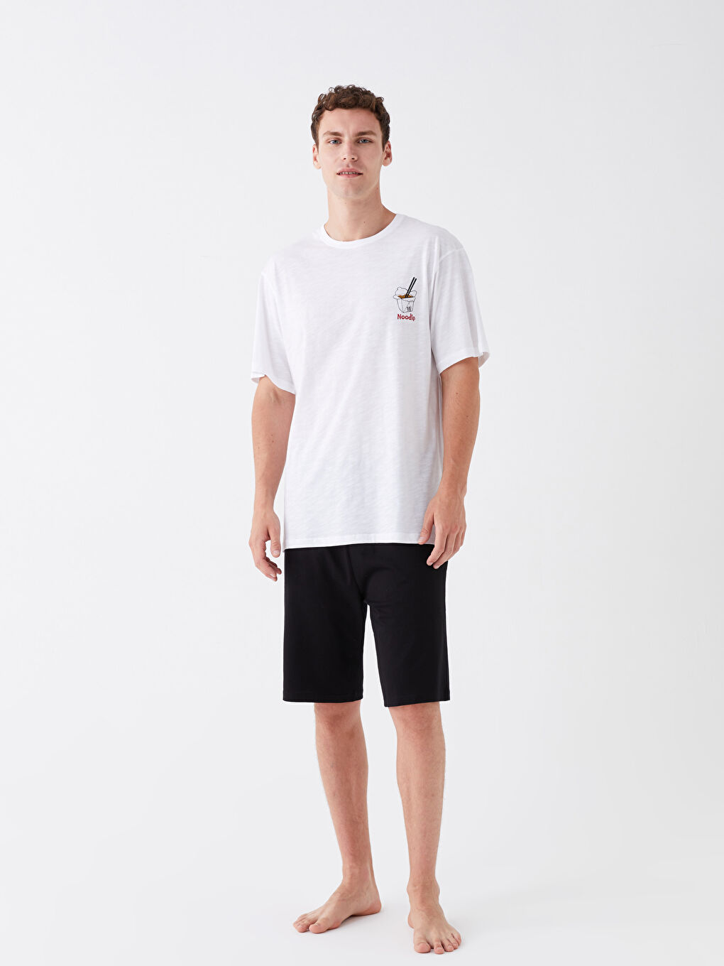 Standard Fit Men's Shorts Pajama Set -S3JD16Z8-JYX