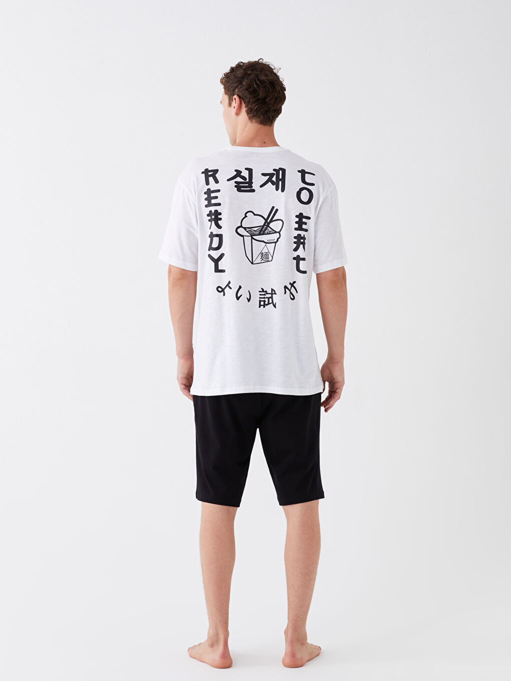 Standard Fit Men's Shorts Pajama Set -S3JD16Z8-JYX