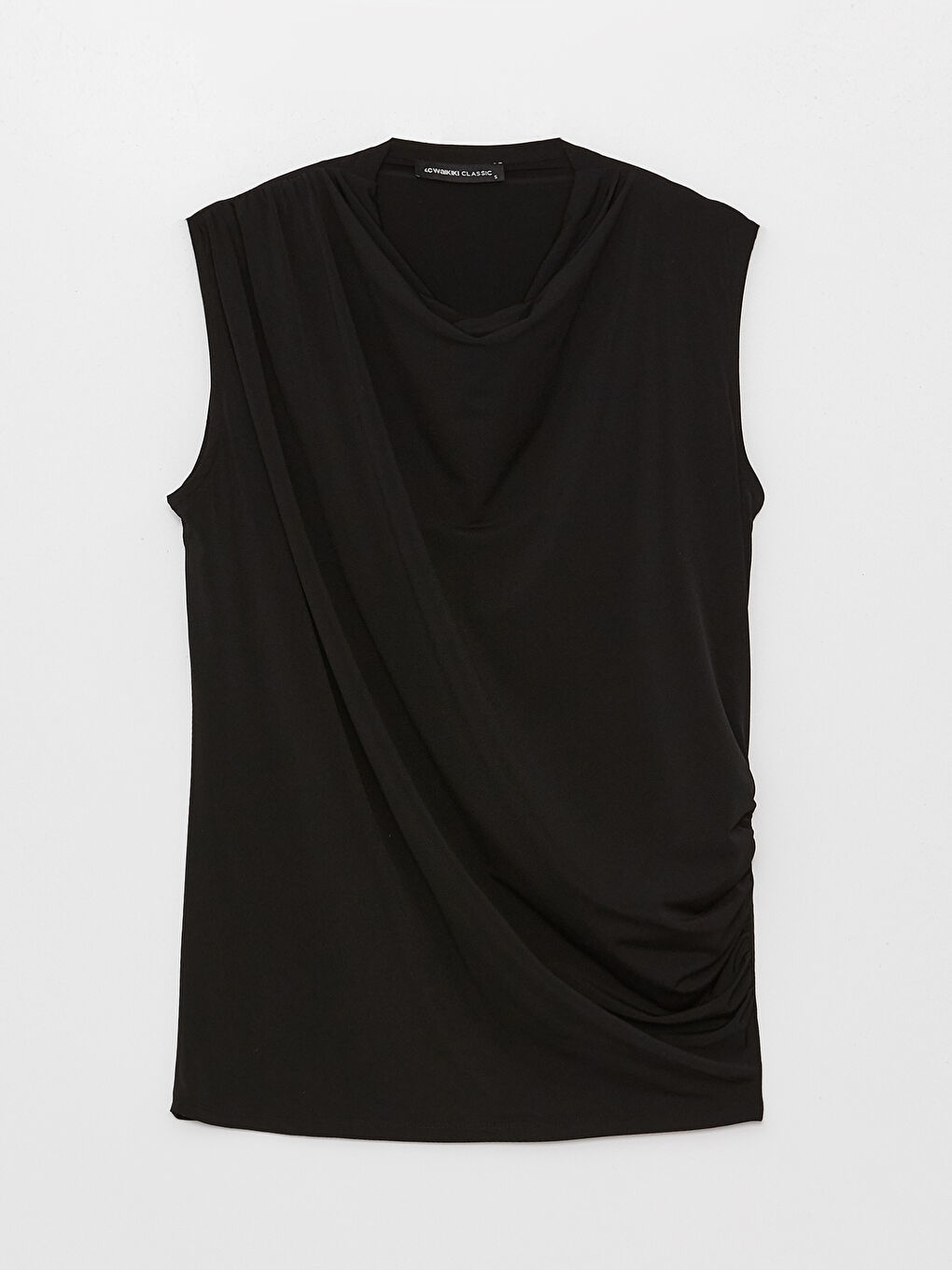 Flowy Collar Plain Ruffle Detailed Women's Blouse-5