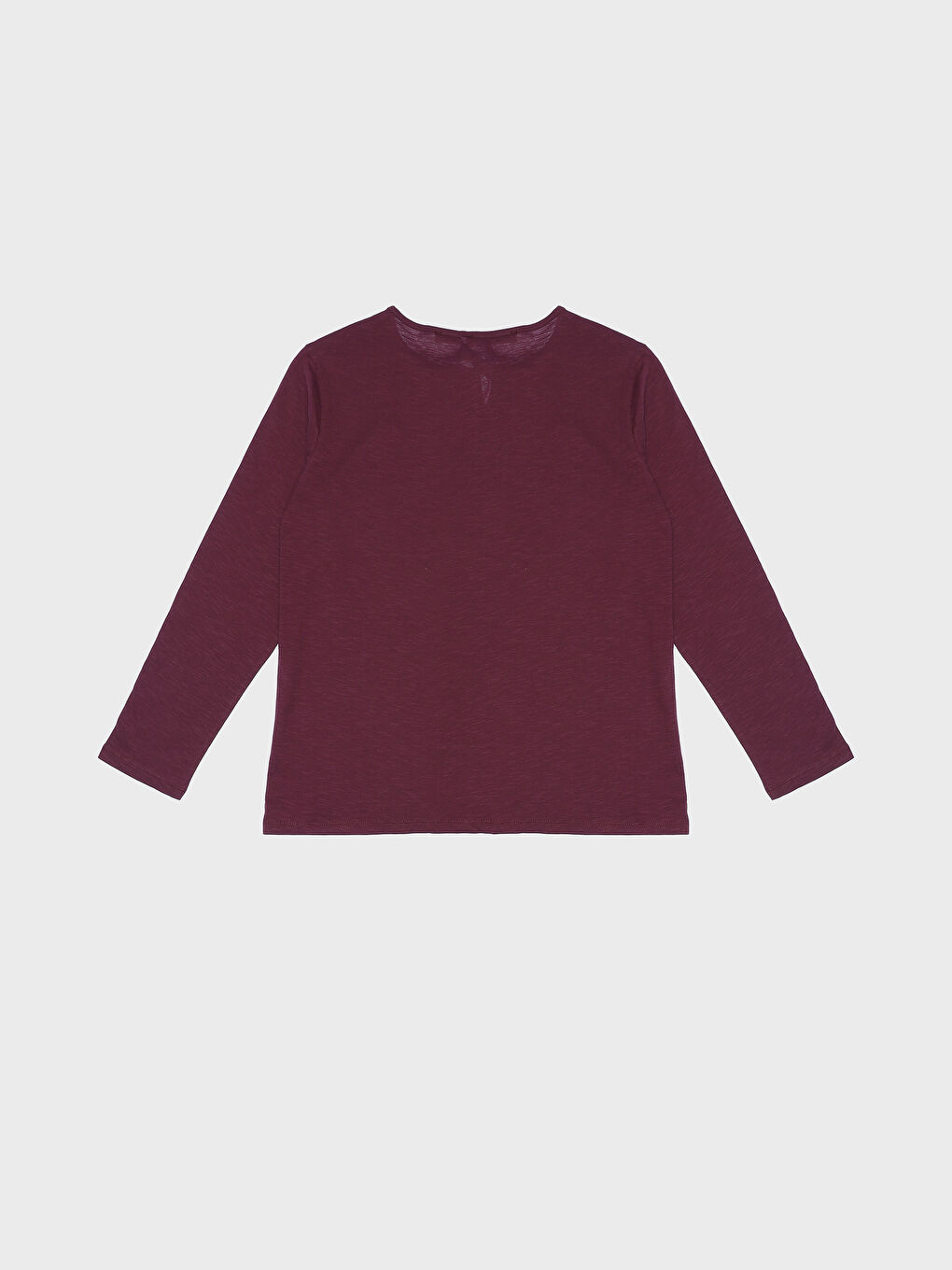 Tie Neck Plain Long Sleeve Women's Blouse-1