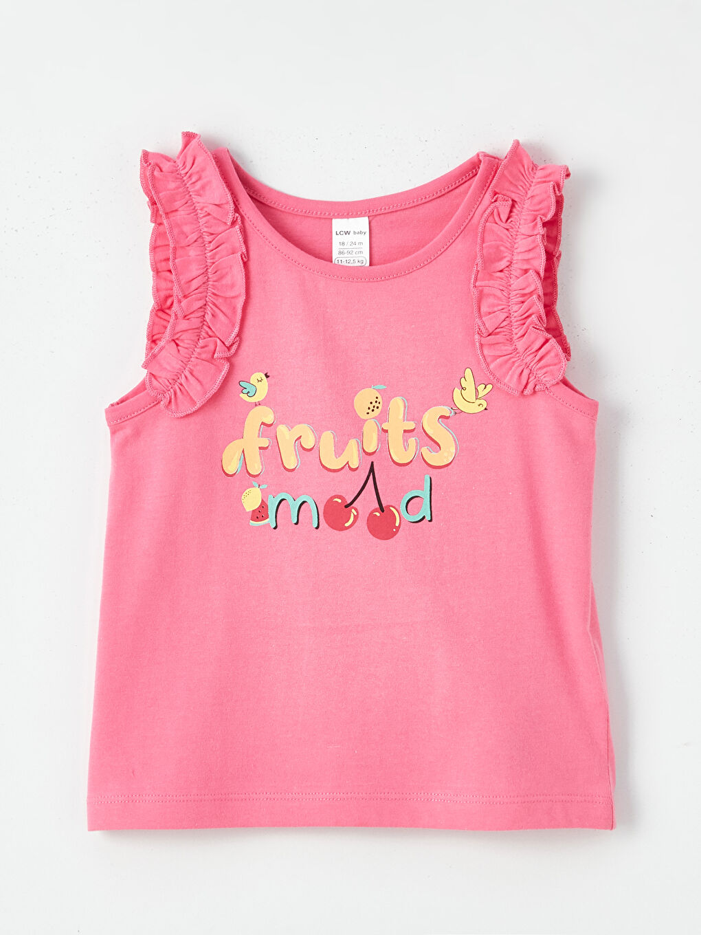 فيست مطبوع بياقة دائرية - بنات رضع - مجموعتين-1