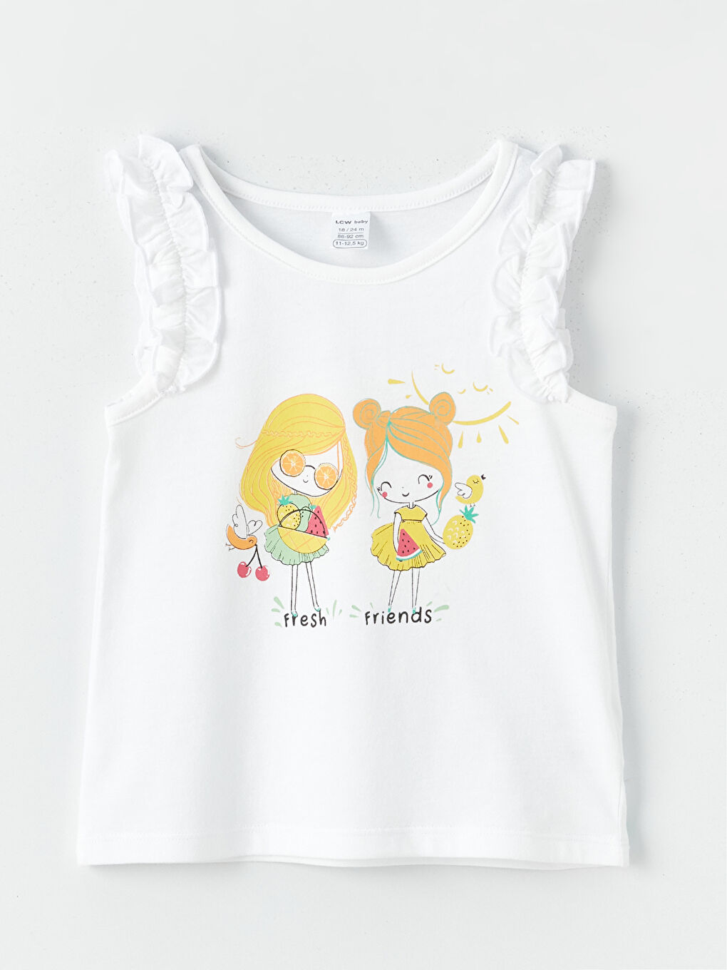 فيست مطبوع بياقة دائرية - بنات رضع - مجموعتين-3