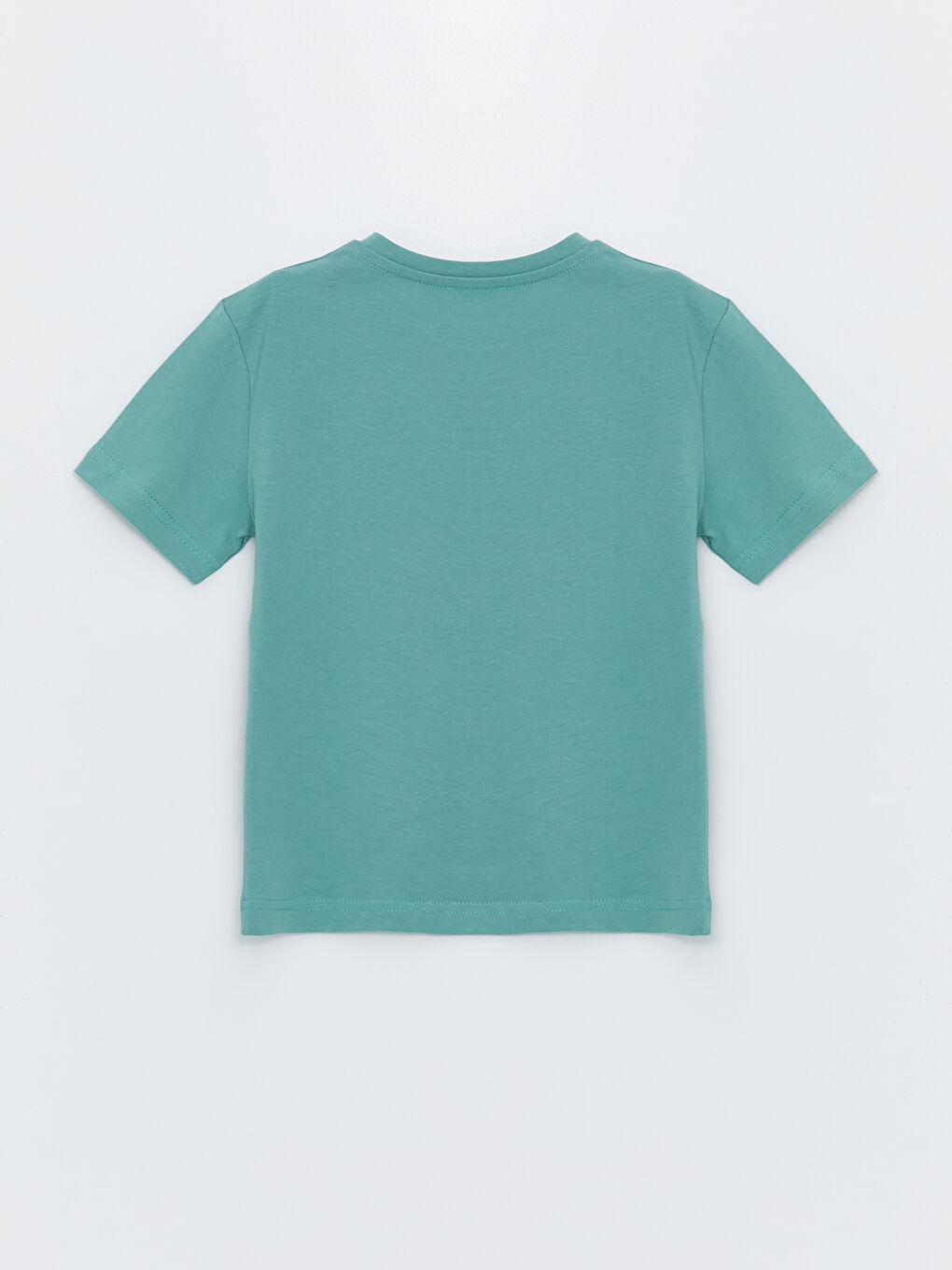 Yeşil Bisiklet Yaka Baskılı Erkek Çocuk Tişört-4