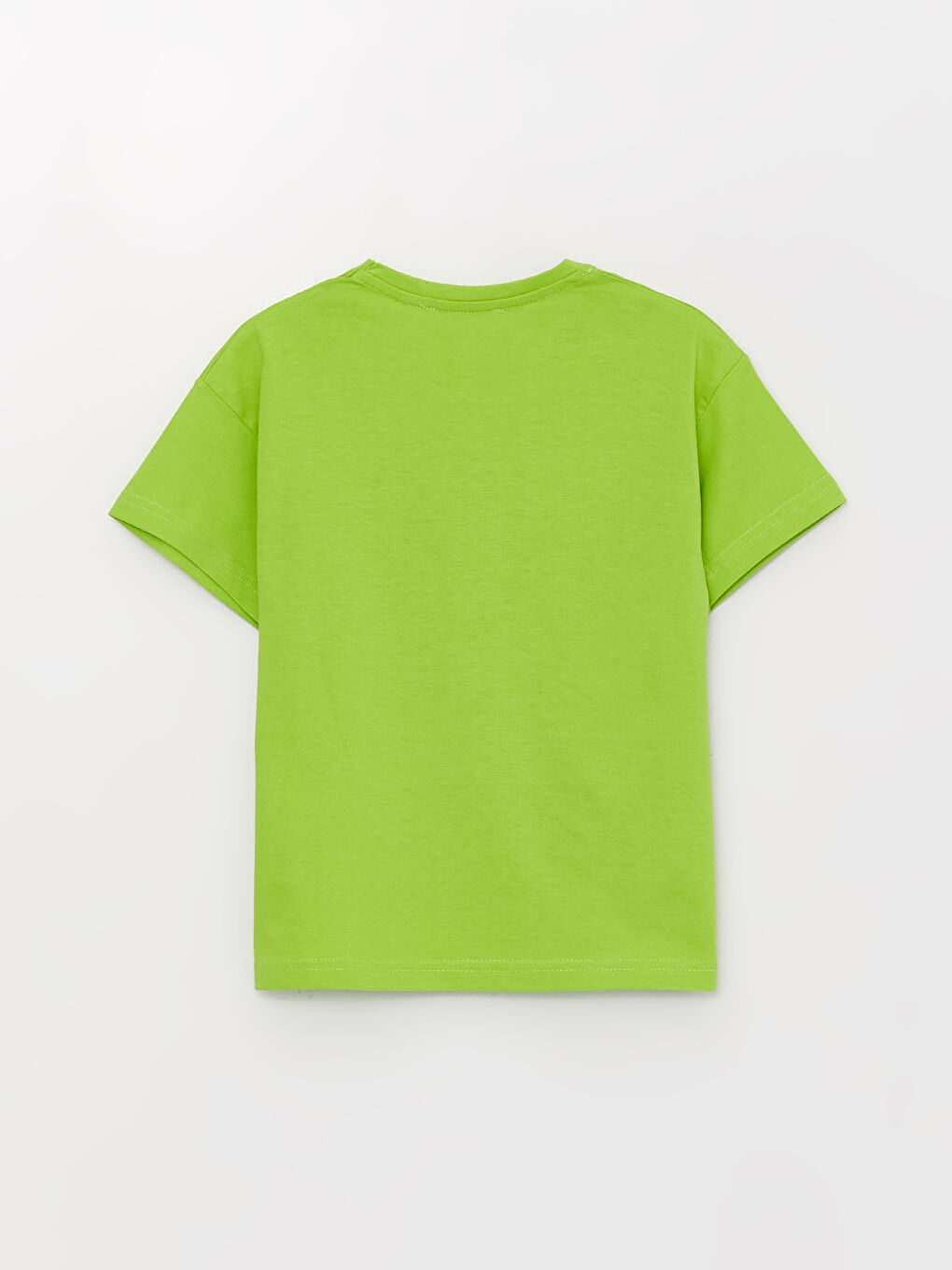 Yeşil Bisiklet Yaka Baskılı Erkek Çocuk Tişört-1