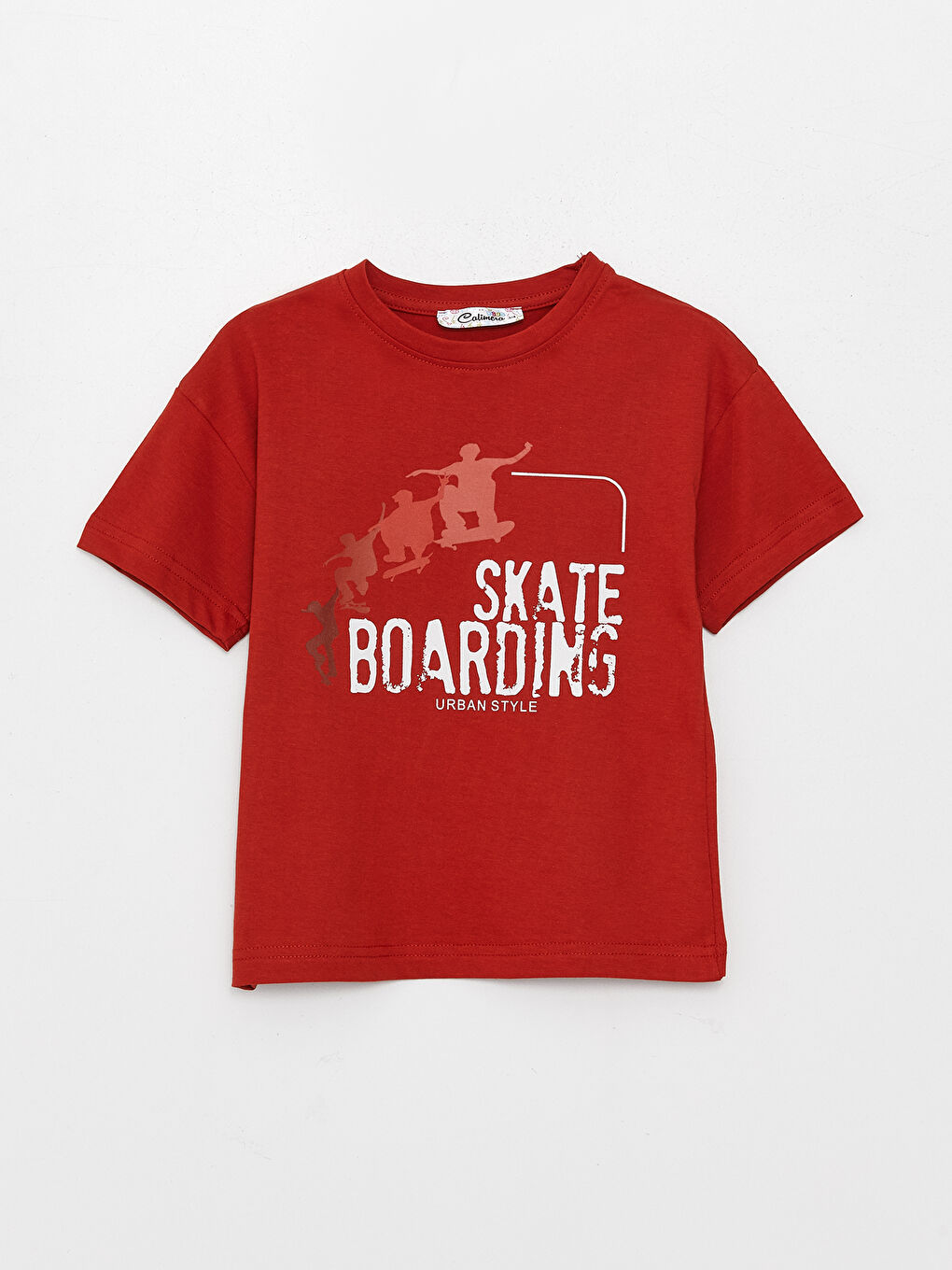 Kırmızı Bisiklet Yaka Erkek Bebek Tişört