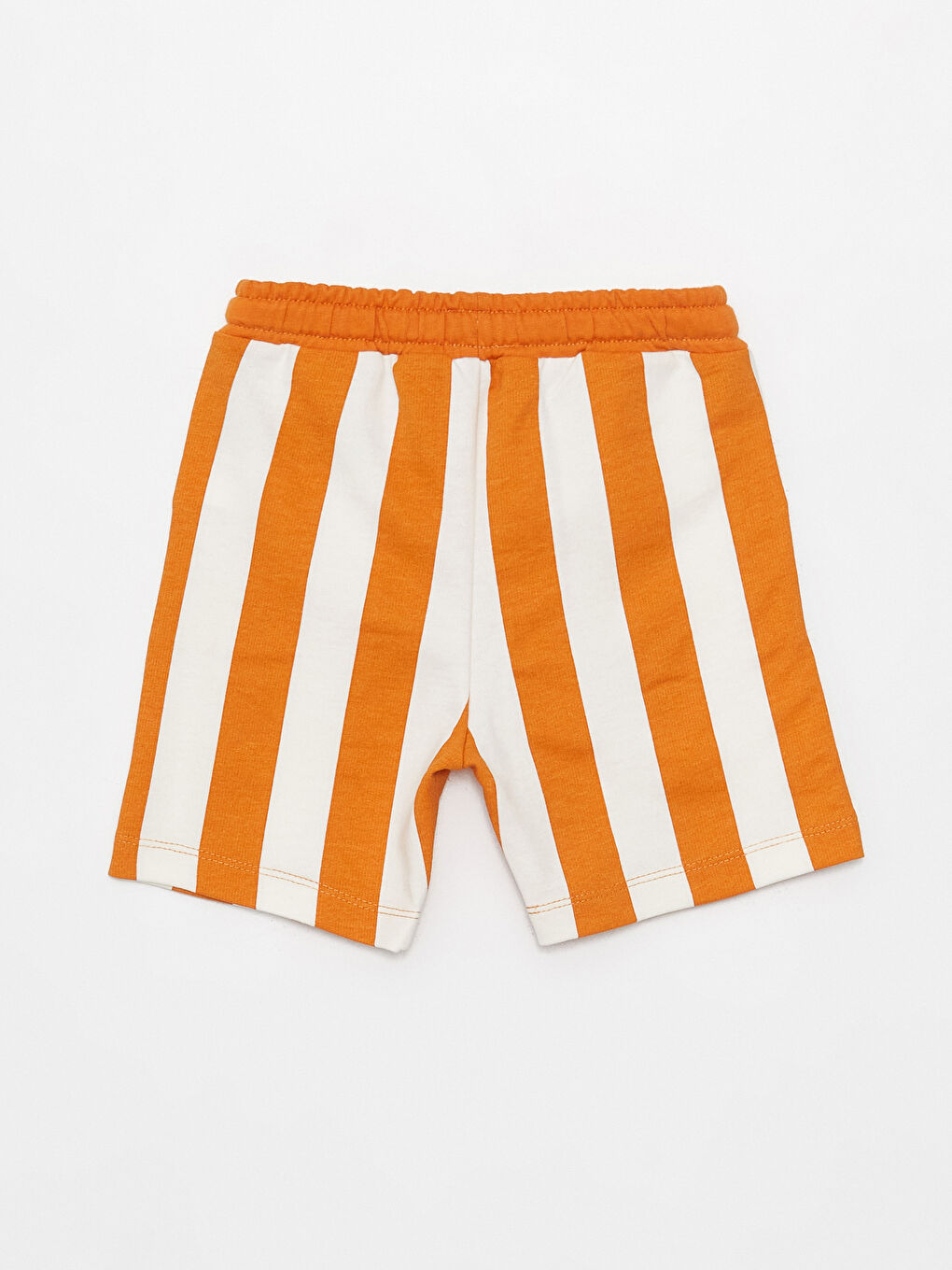 Elasticated Waist Striped Baby Boys' Shorts-2