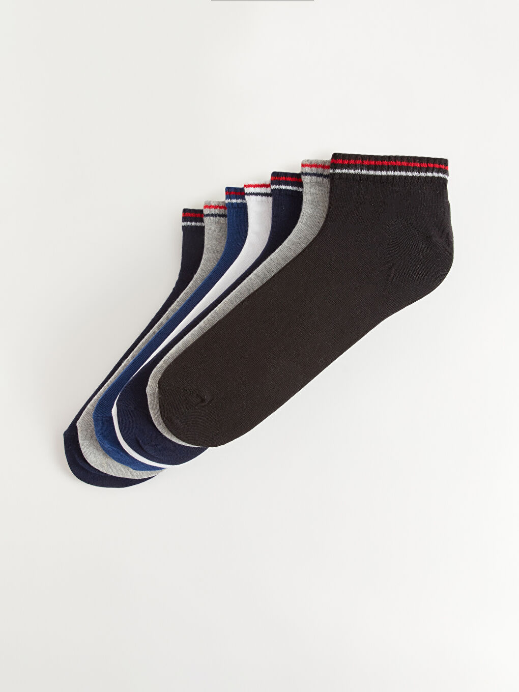 Striped Men's Trainer Socks 7 Pack-1