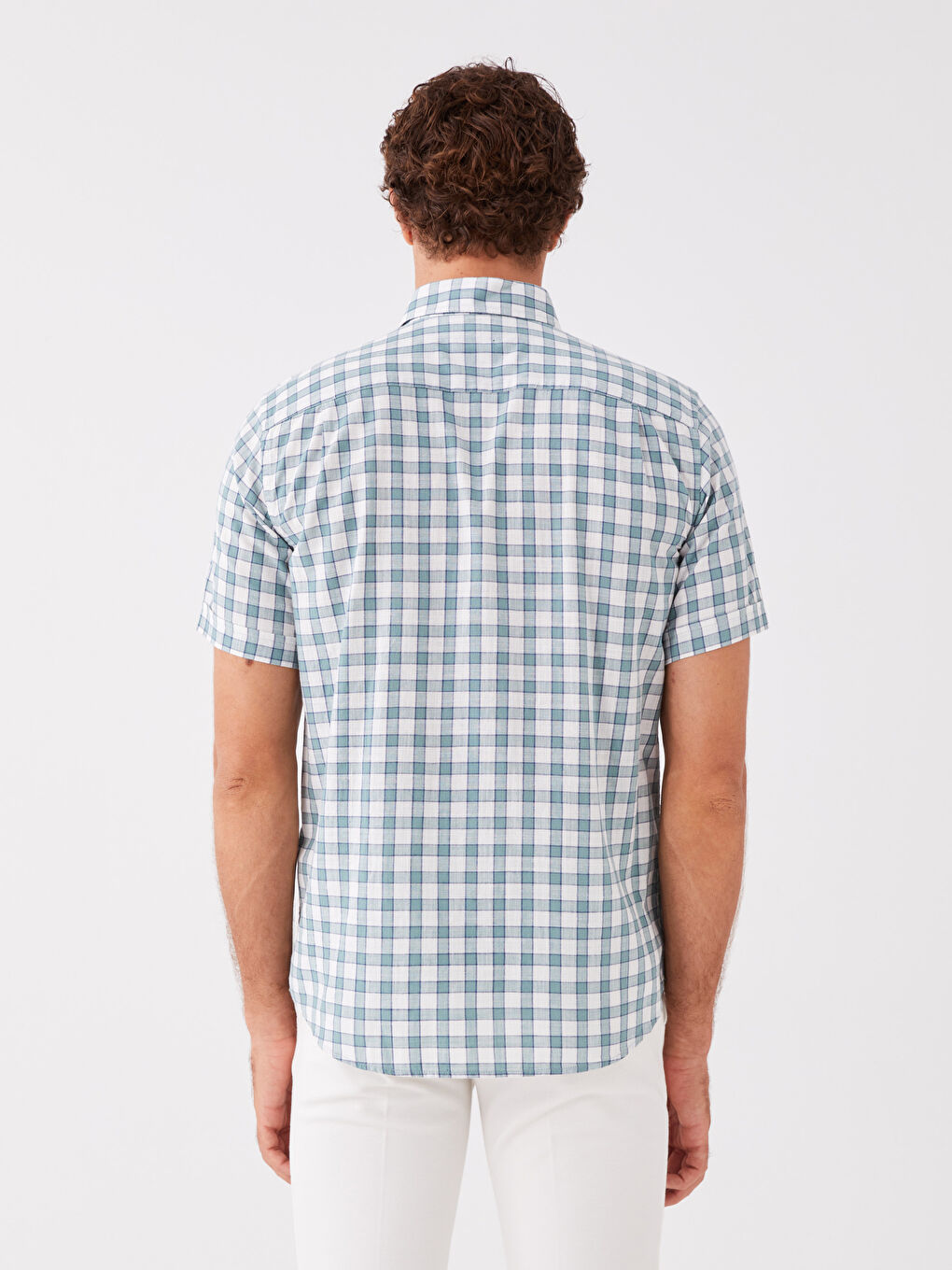 LCWAIKIKI Classic Regular Fit Short Sleeve Plaid Men's Shirt