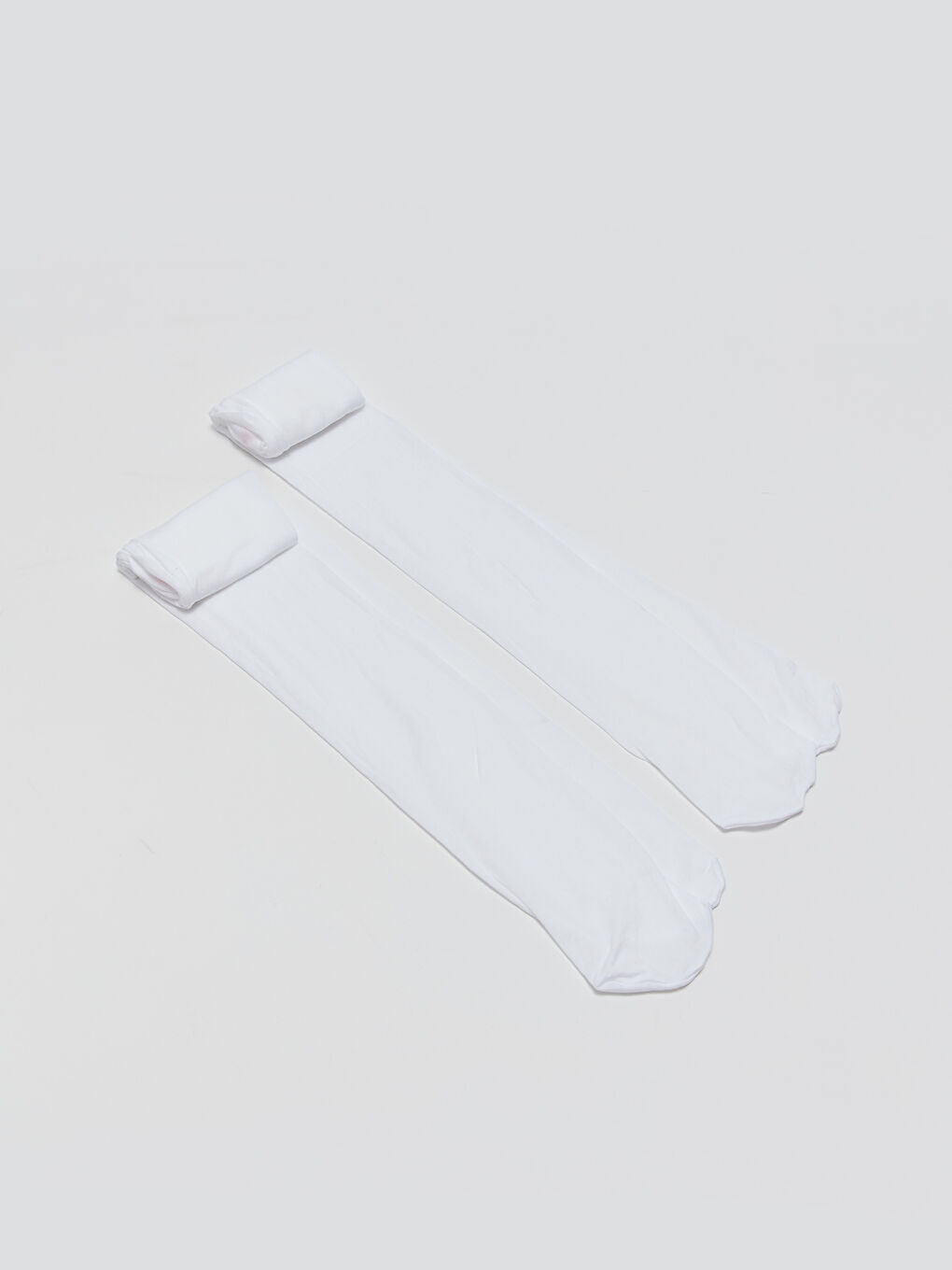 Ekru Basic Kız Bebek Külotlu Çorap 2'li