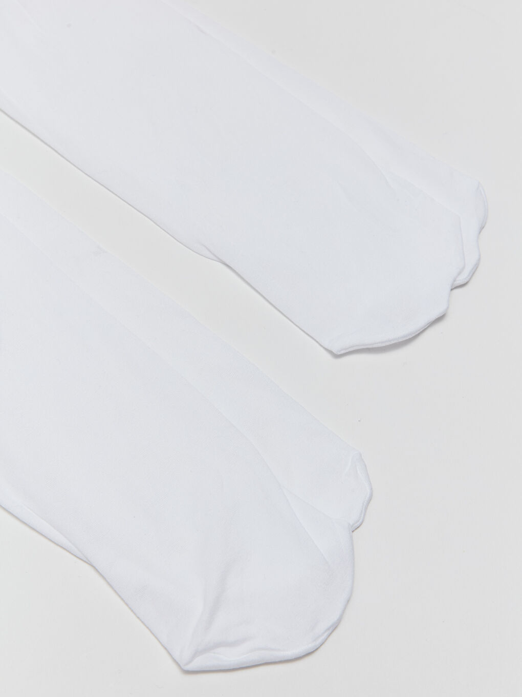 Ekru Basic Kız Bebek Külotlu Çorap 2'li-1