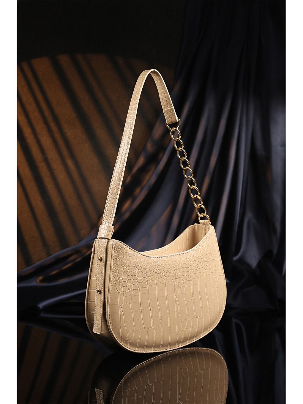 Kahverengi Deri Görünümlü Kadın Çanta-2