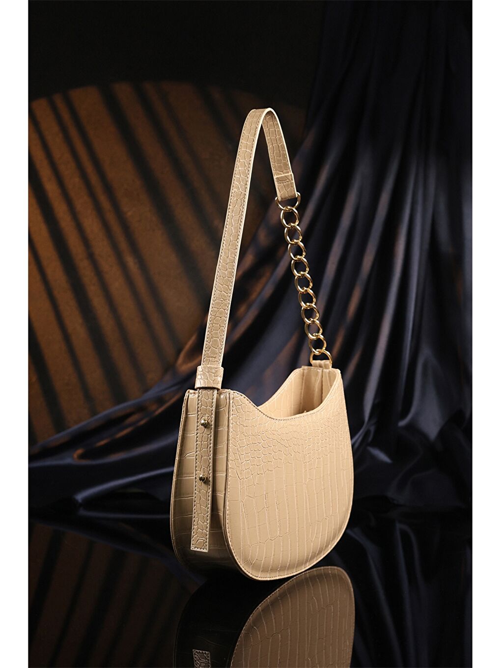 Kahverengi Deri Görünümlü Kadın Çanta-3