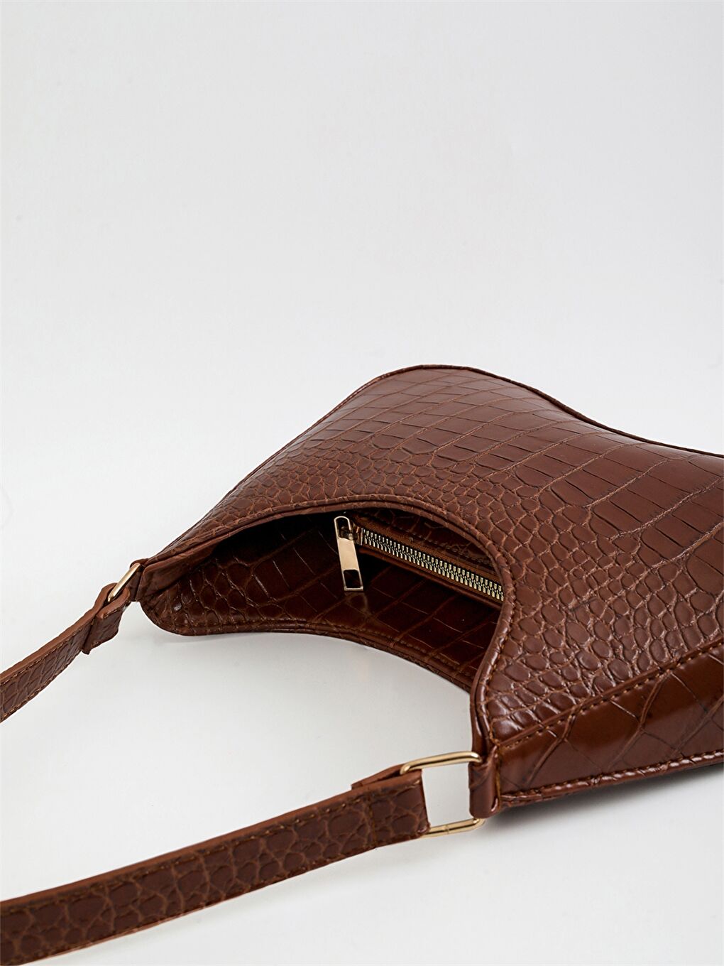 Kahverengi Deri Görünümlü Kadın Çanta-3