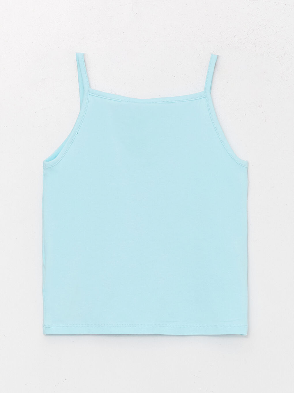 Yeşil Kare Yaka Barbie Baskılı Kız Çocuk Crop Atlet-3