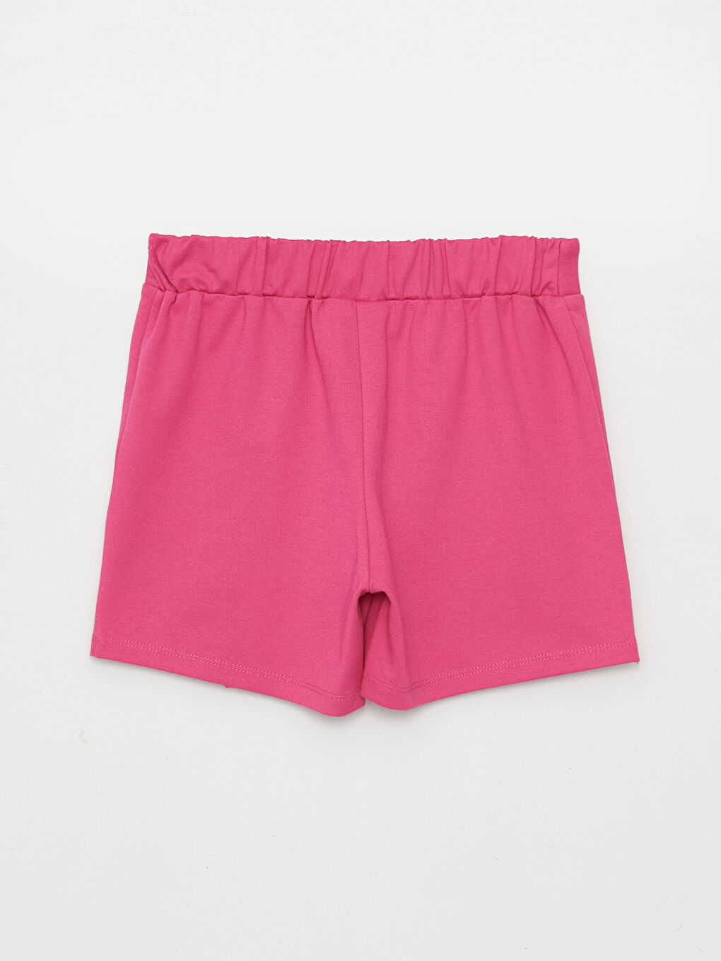 Pembe Beli Lastikli Barbie Baskılı Kız Çocuk Şort Etek-1