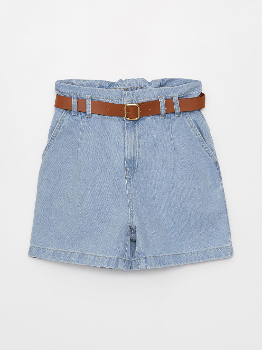 LCW Jeans Elastic Waist High-Waisted Women's Jean Shorts -S3JF61Z8-507