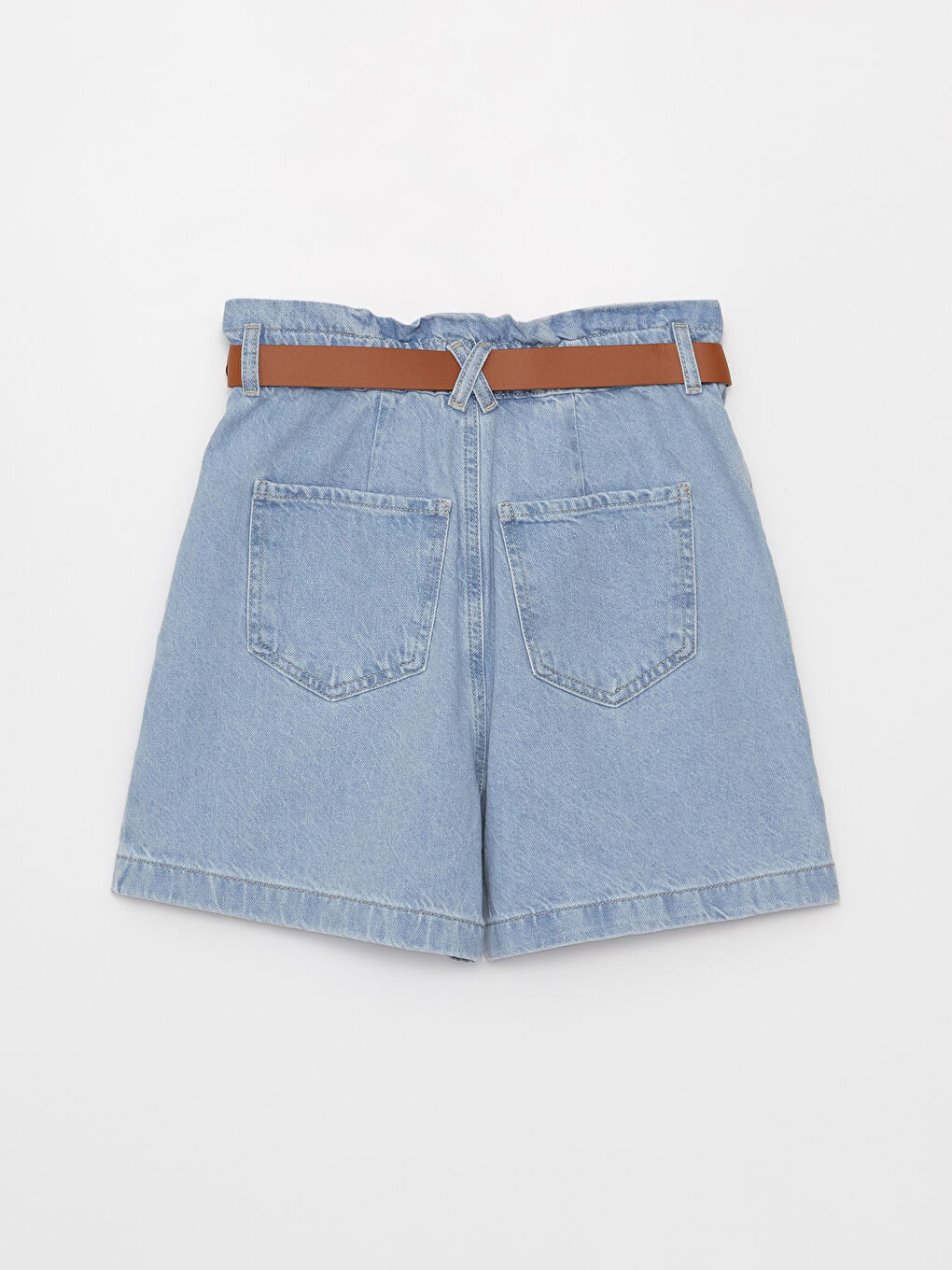 LCW Jeans Elastic Waist High-Waisted Women's Jean Shorts -S3JF61Z8-507