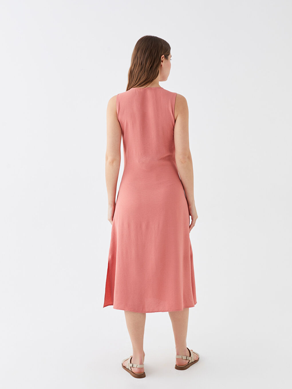 V-Collar Plain Poplin Maternity Dress -S3JF91Z8-GQA