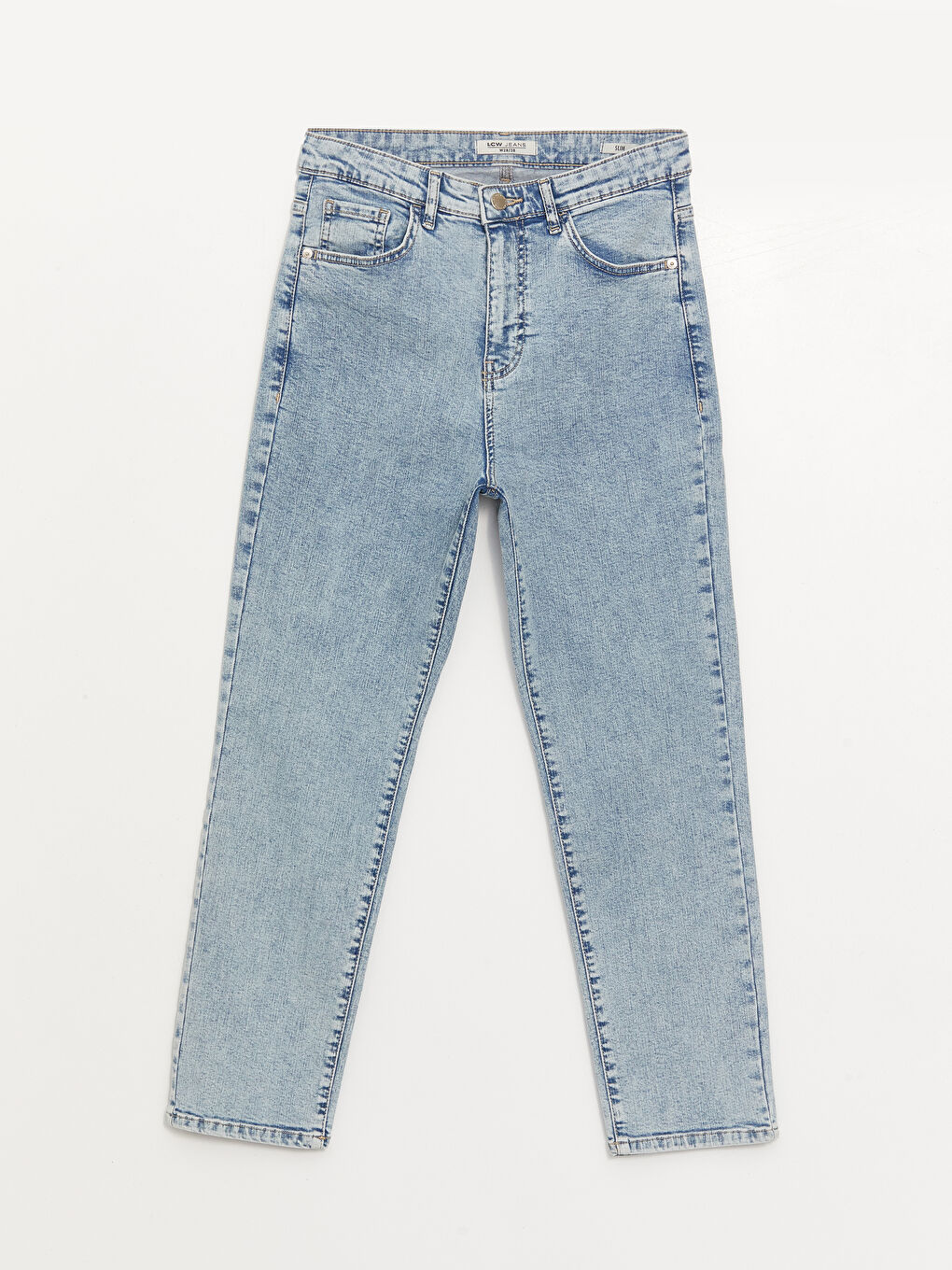 High Waisted Straight Fit Women's Jeans-4