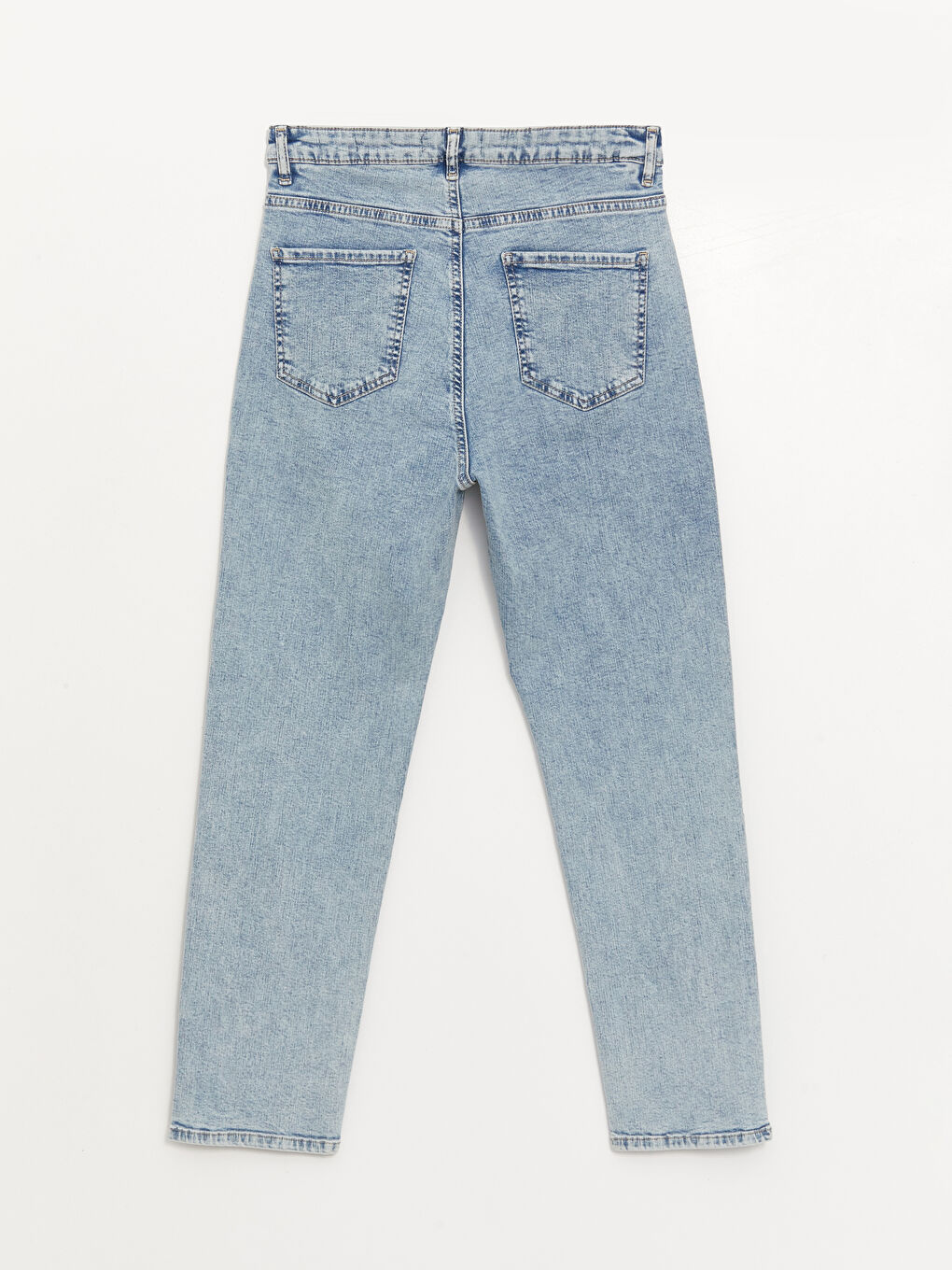 High Waisted Straight Fit Women's Jeans-5