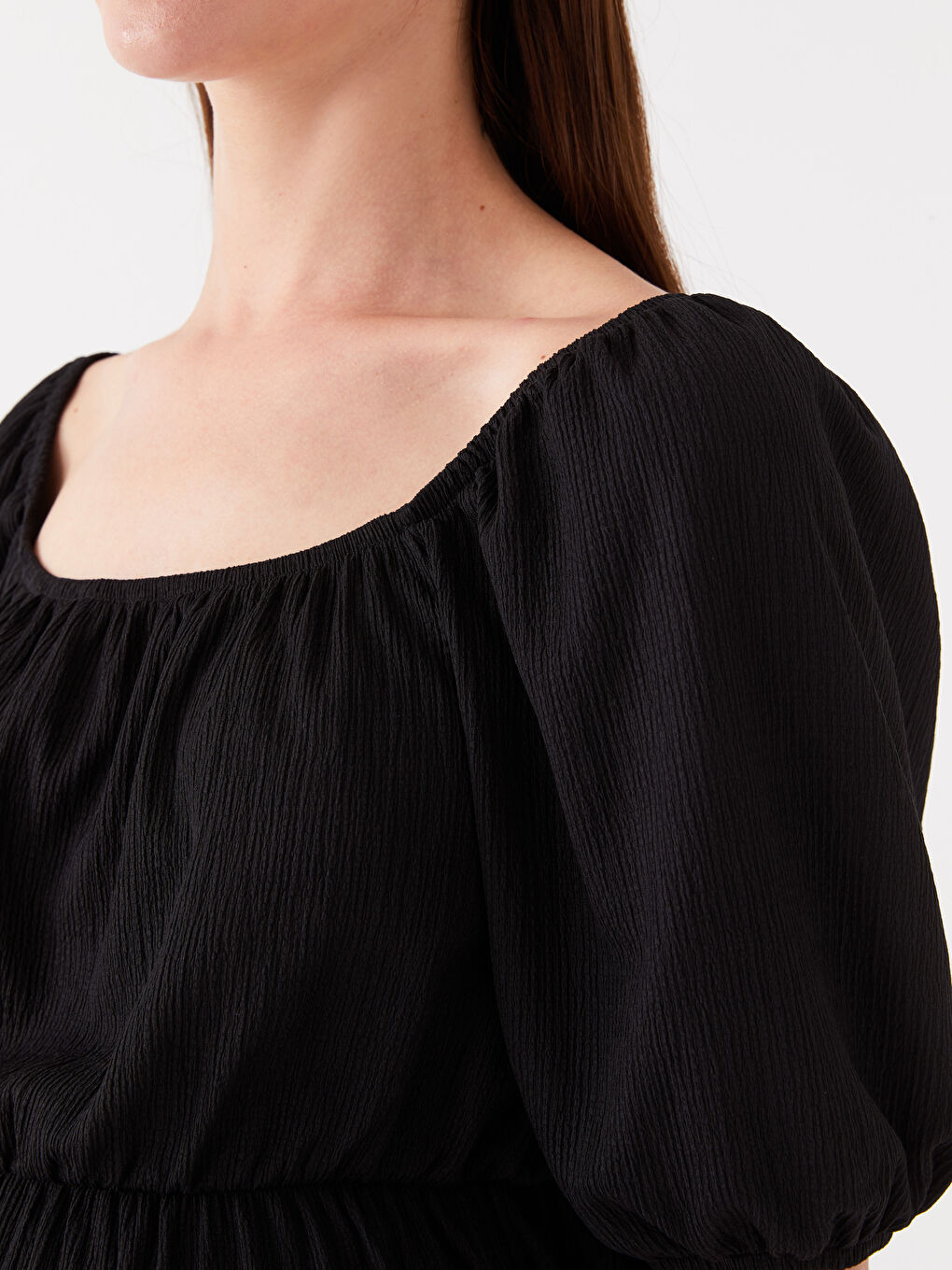 جل منداڵبوون بە یاخەی گەردەن شل سادە و قۆڵ كورت-3