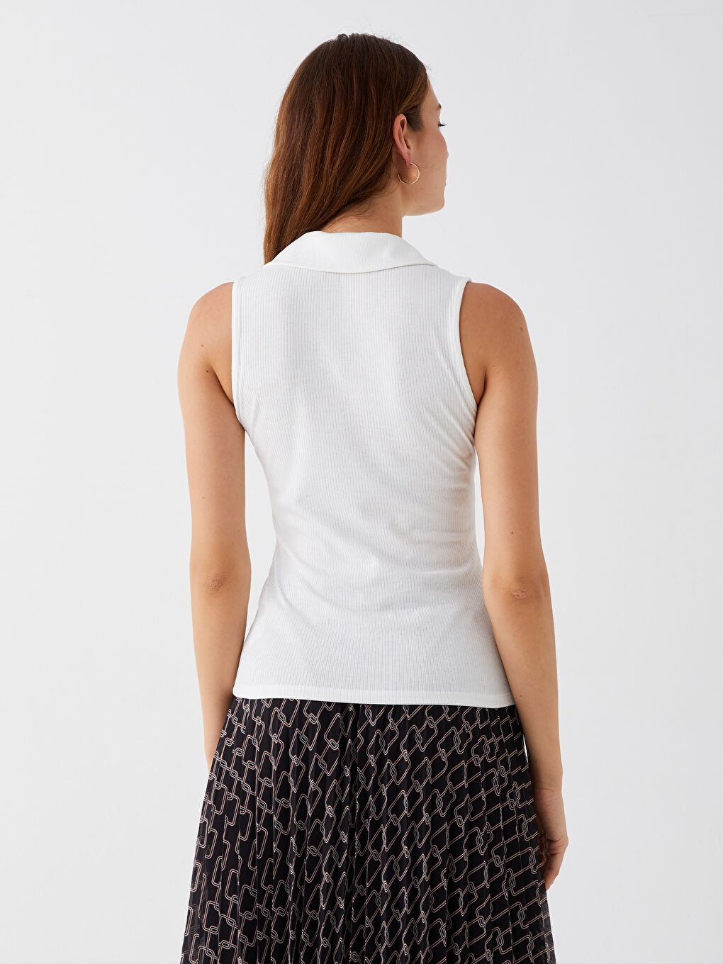 LCWAIKIKI Basic Damen Rollkragen Schlichtes Tanktop -S3JG42Z8-R9J