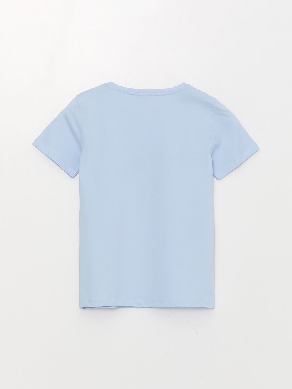 Mavi Bisiklet Yaka Baskılı Kısa Kollu Kadın Tişört-6