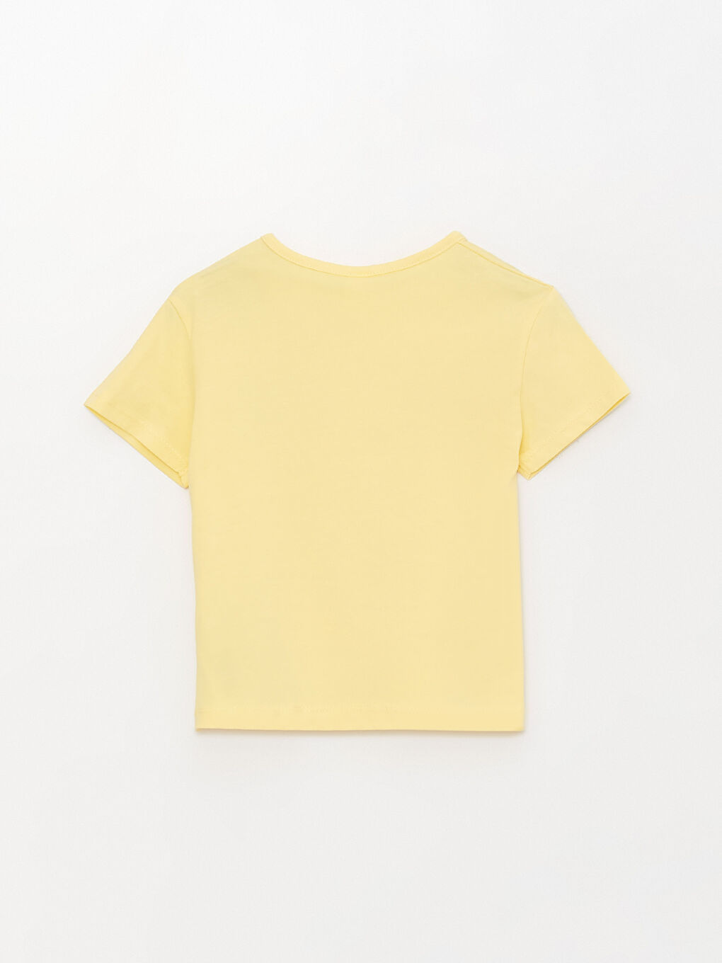 Sarı Bisiklet Yaka Kız Bebek Tişört-4